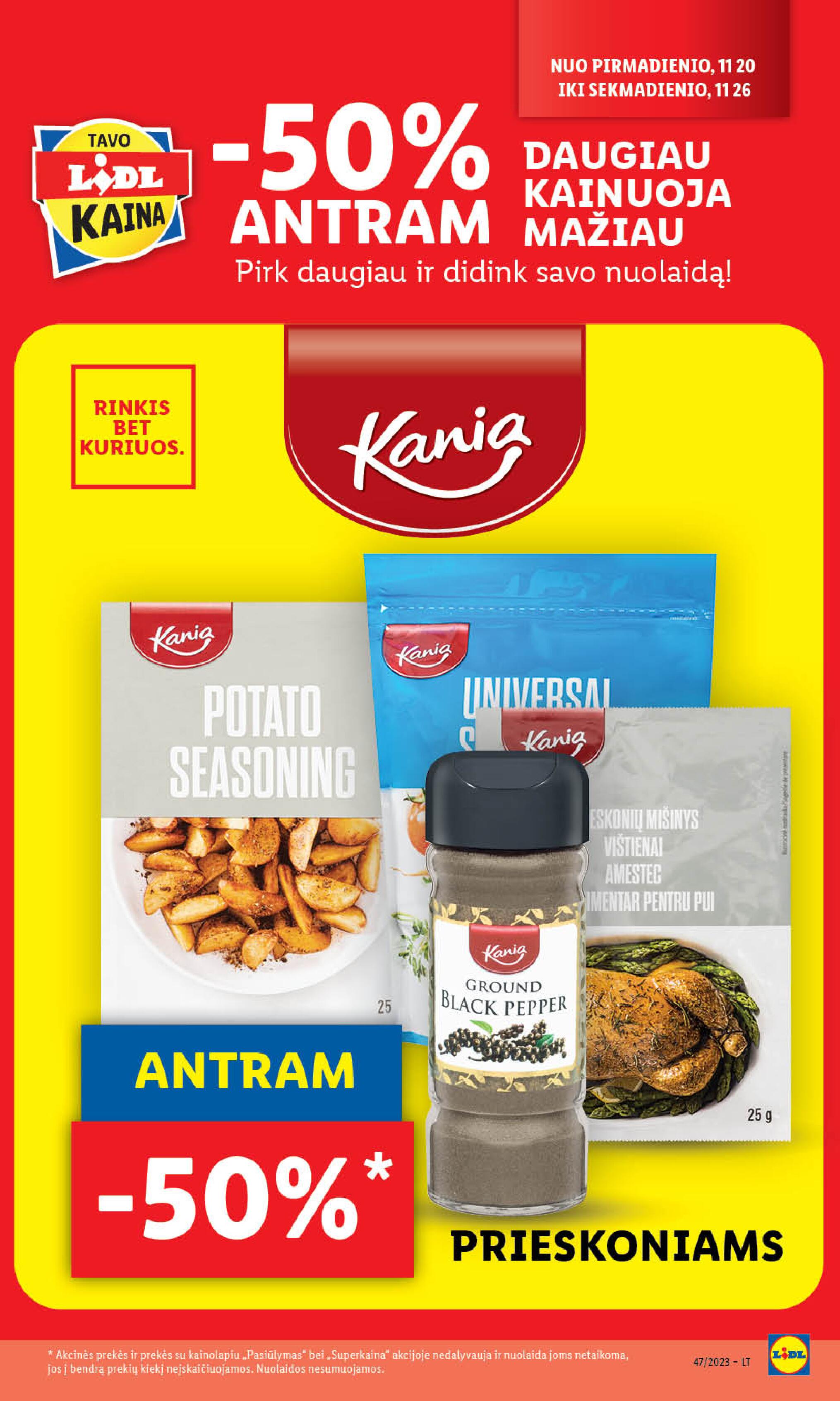 Naujausias LIDL kaininis katalogas 2023.11.20 - 2023.11.26