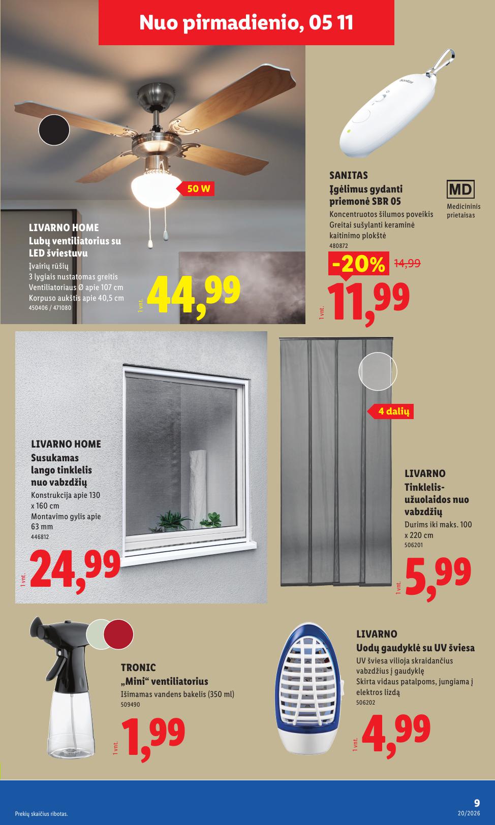 LIDL ne maisto prekių leidinys 2026.05.11 - 2026.05.17