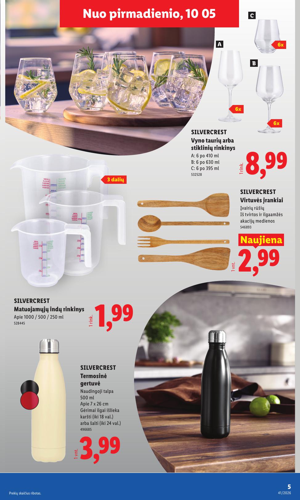 LIDL ne maisto prekių leidinys 2026.10.05 - 2026.10.11