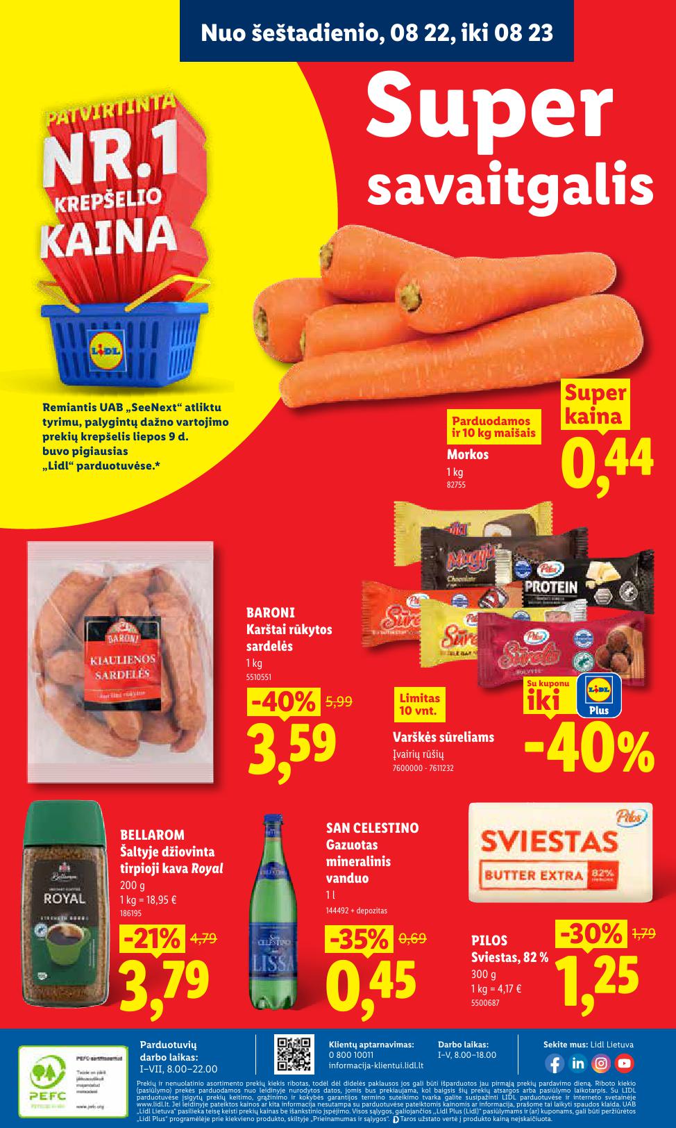 Naujausias LIDL kaininis katalogas 2026.08.17 - 2026.08.23