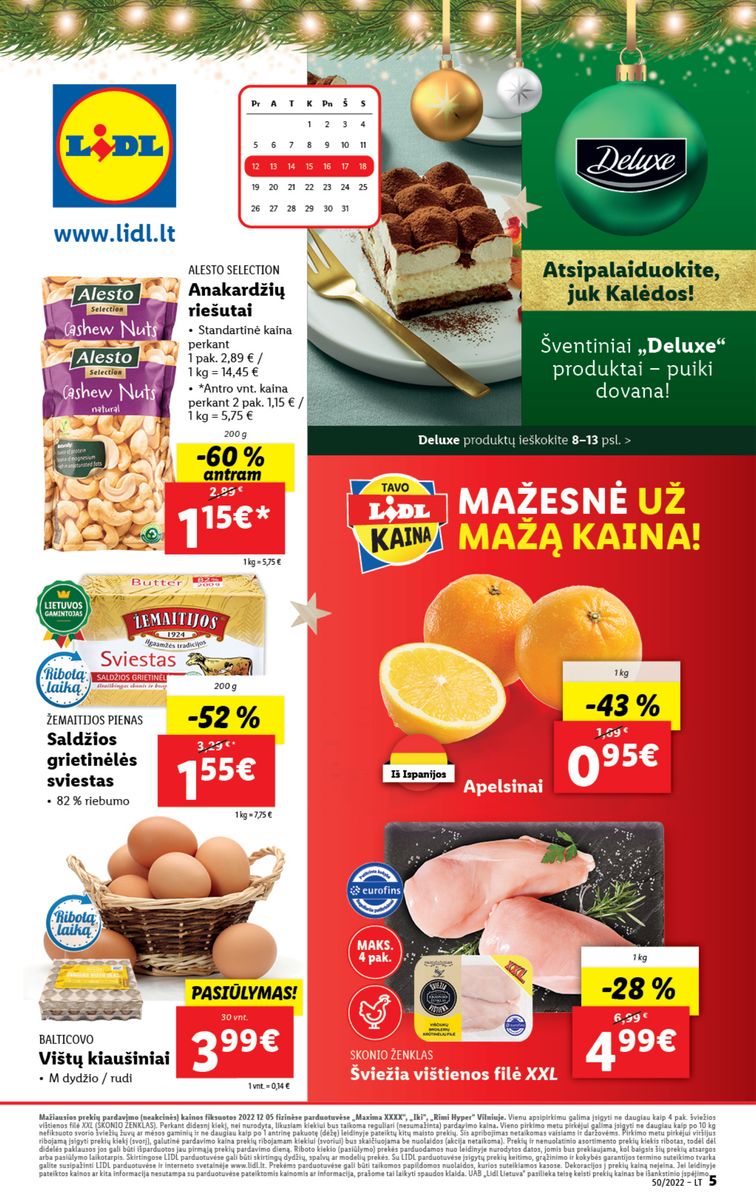 Naujausias LIDL kaininis katalogas 2022.12.12 - 2022.12.18