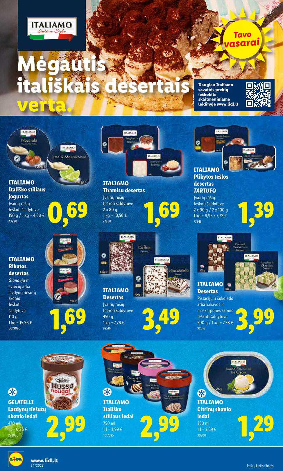 Naujausias LIDL kaininis katalogas 2026.08.17 - 2026.08.23