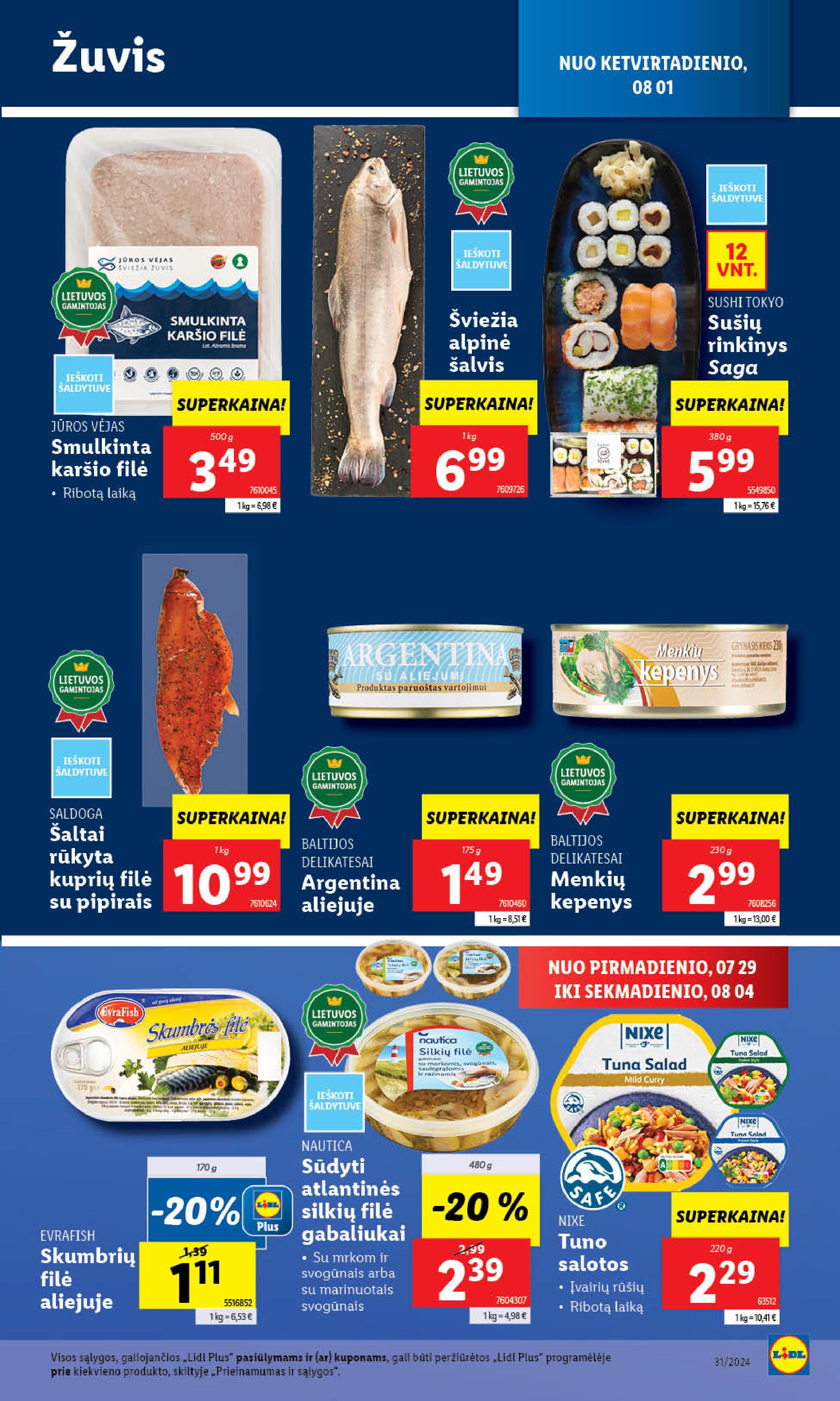 Naujausias LIDL kaininis katalogas 2024.07.29 - 2024.08.04