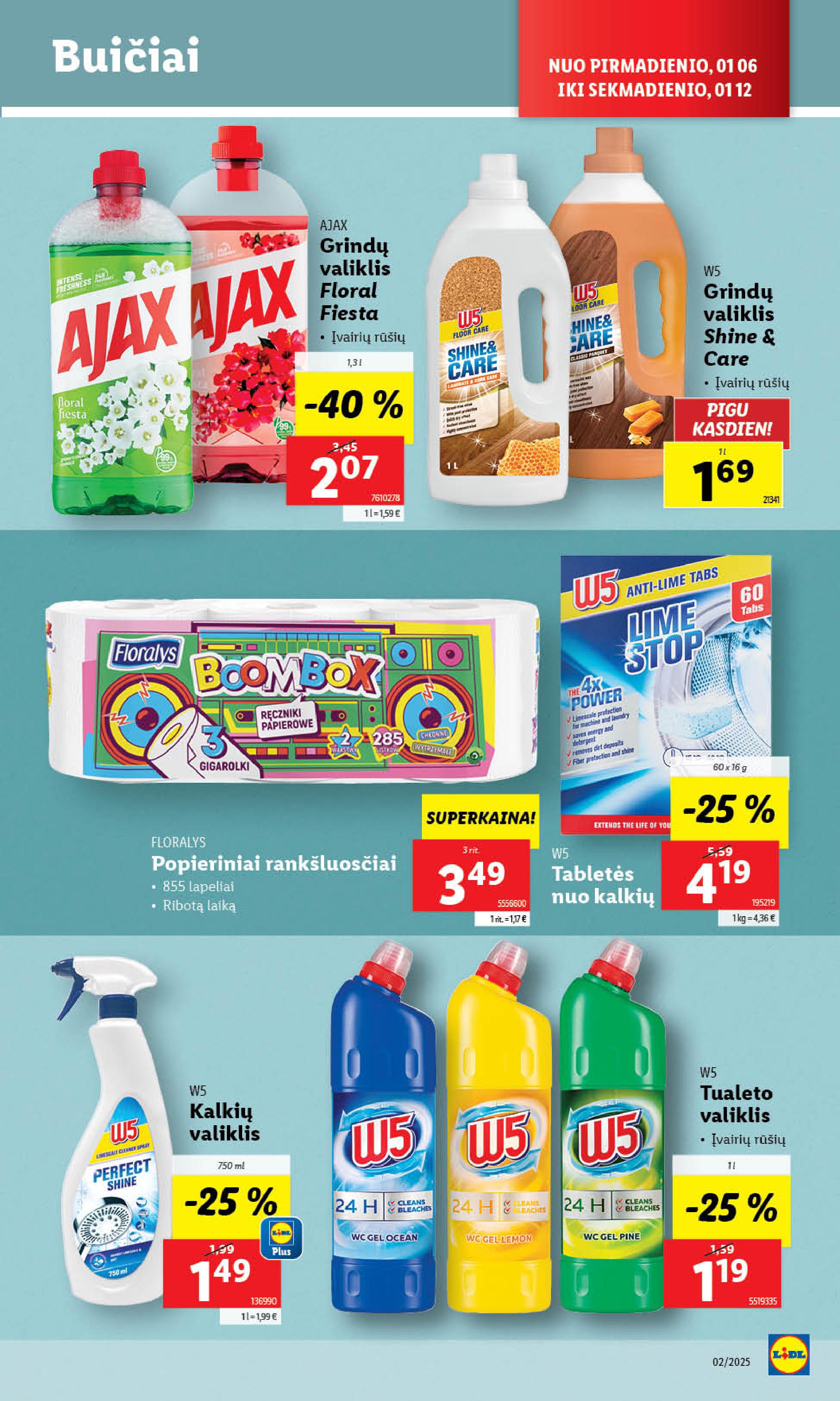 Naujausias LIDL kaininis katalogas 2025.01.06 - 2025.01.12