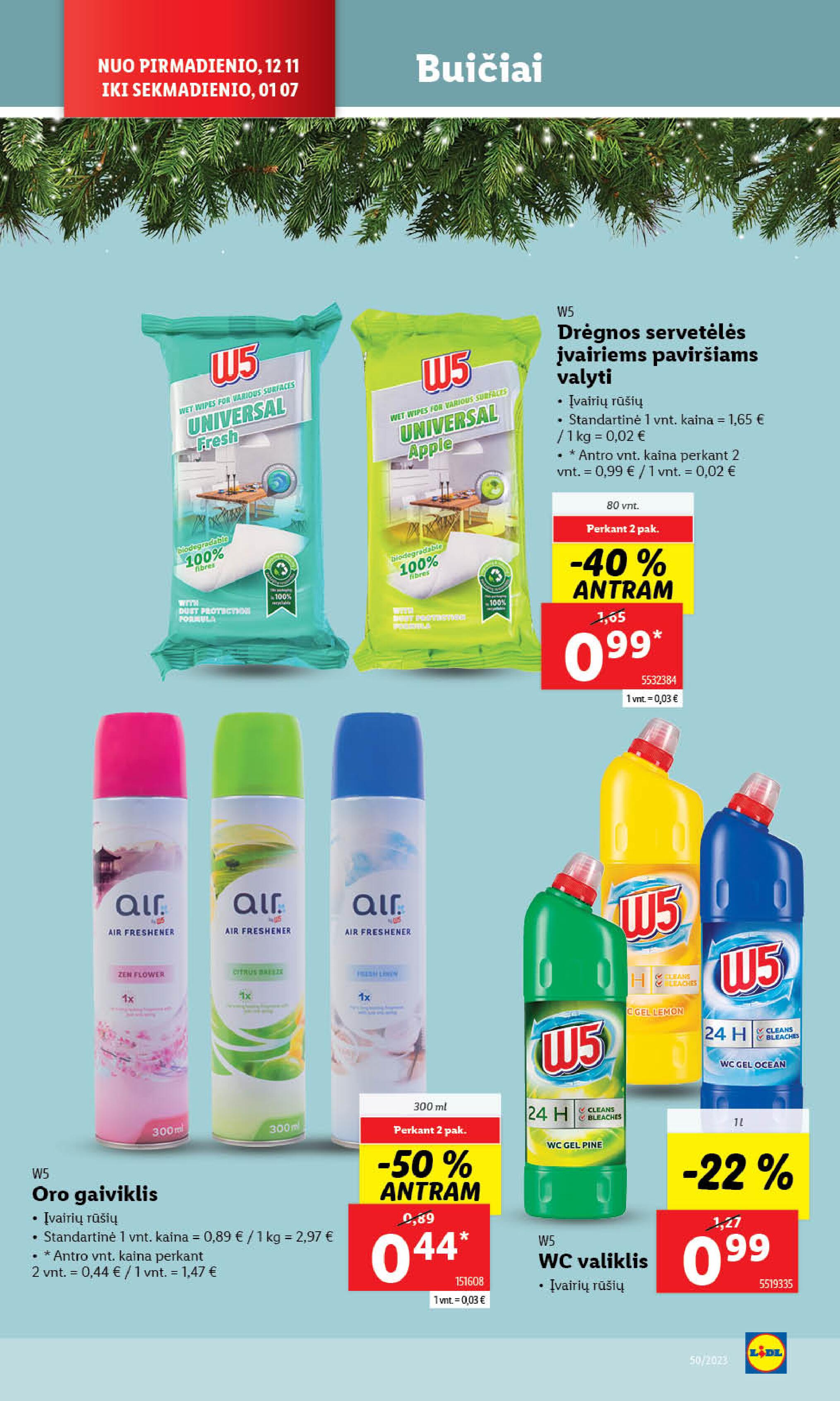 Naujausias LIDL kaininis katalogas 2023.12.11 - 2023.12.17
