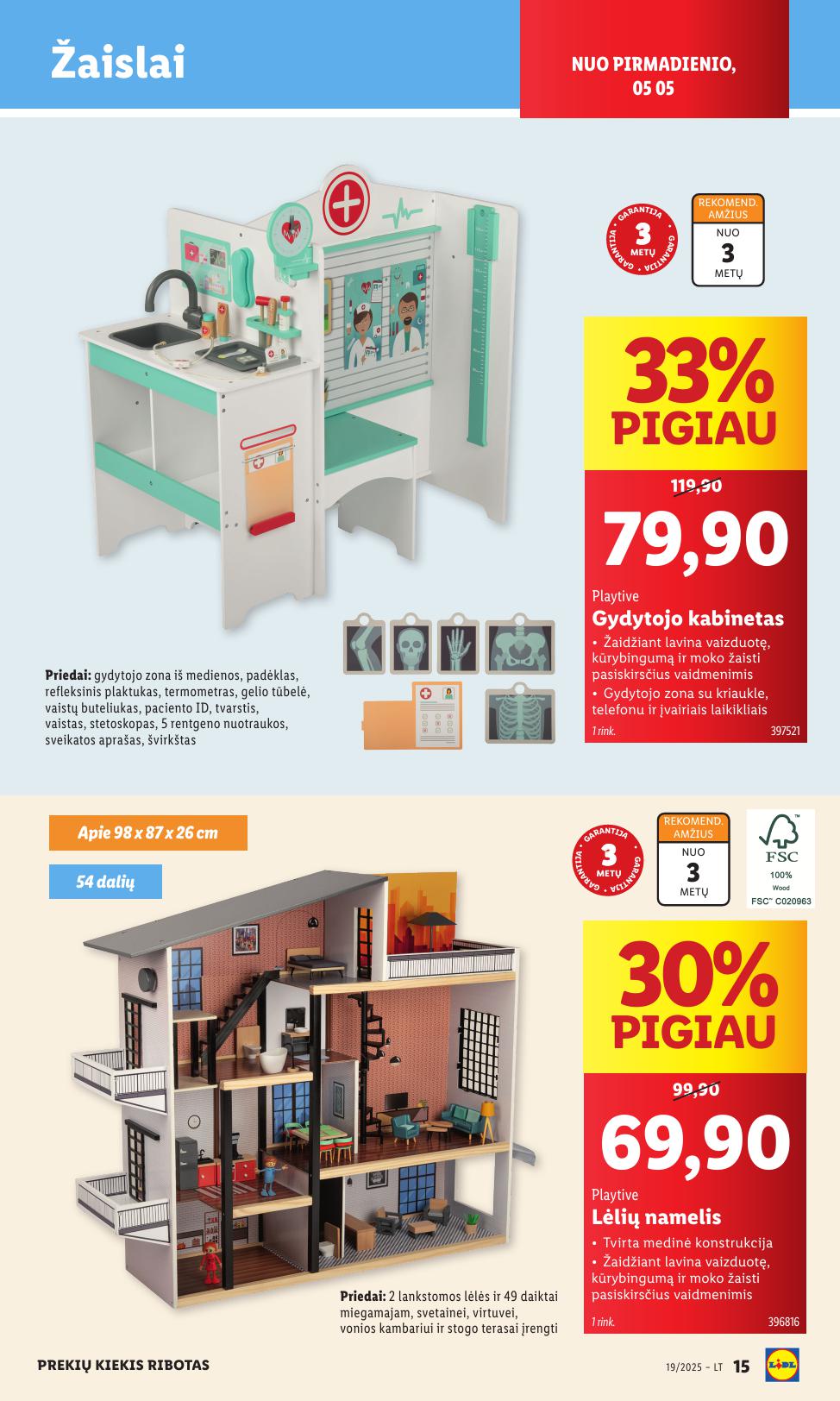 LIDL ne maisto prekių leidinys 2025.05.05 - 2025.05.11