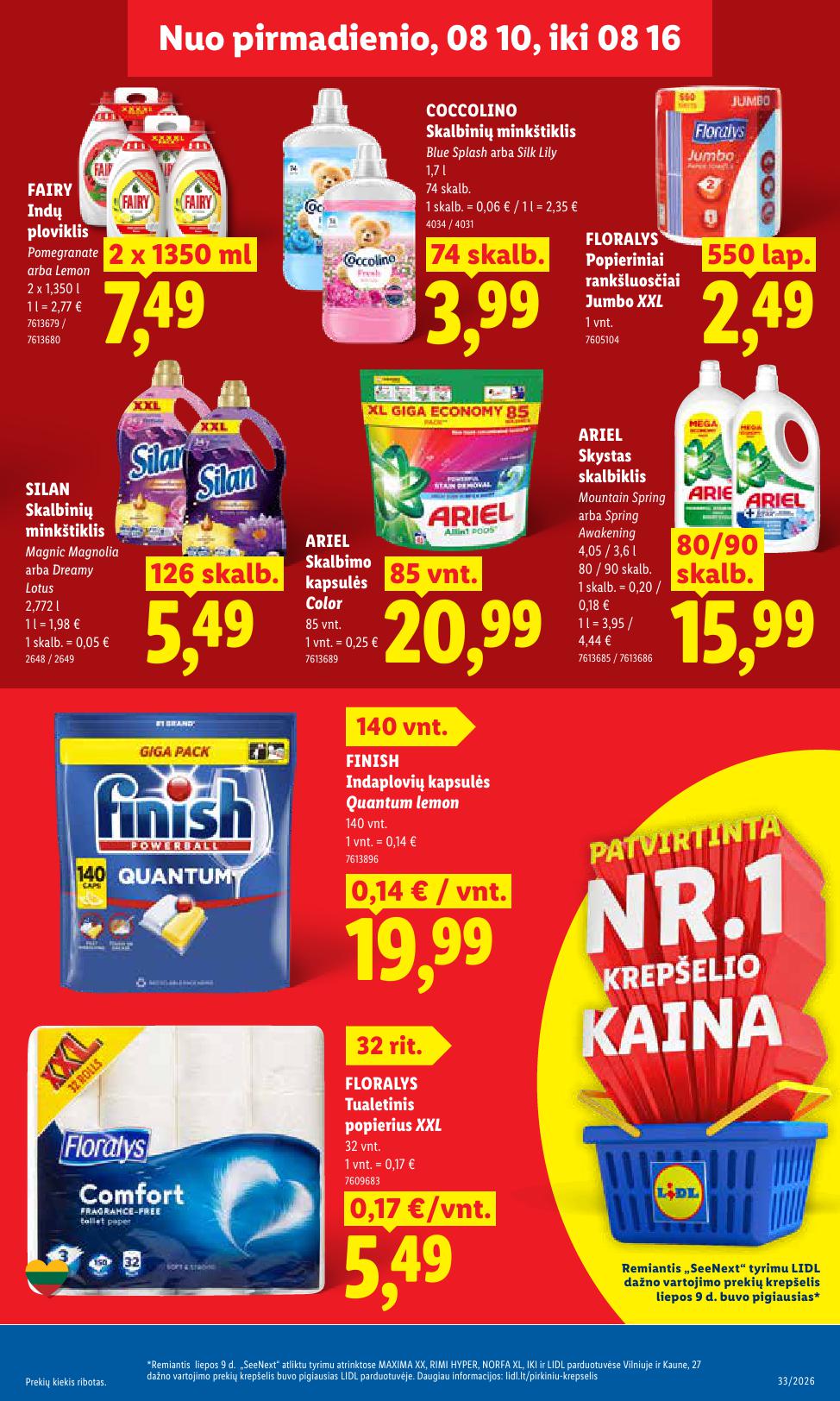 Naujausias LIDL kaininis katalogas 2026.08.10 - 2026.08.16
