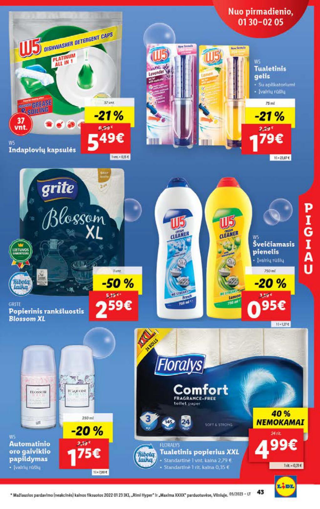 Naujausias LIDL kaininis katalogas 2023.01.30 - 2023.02.05