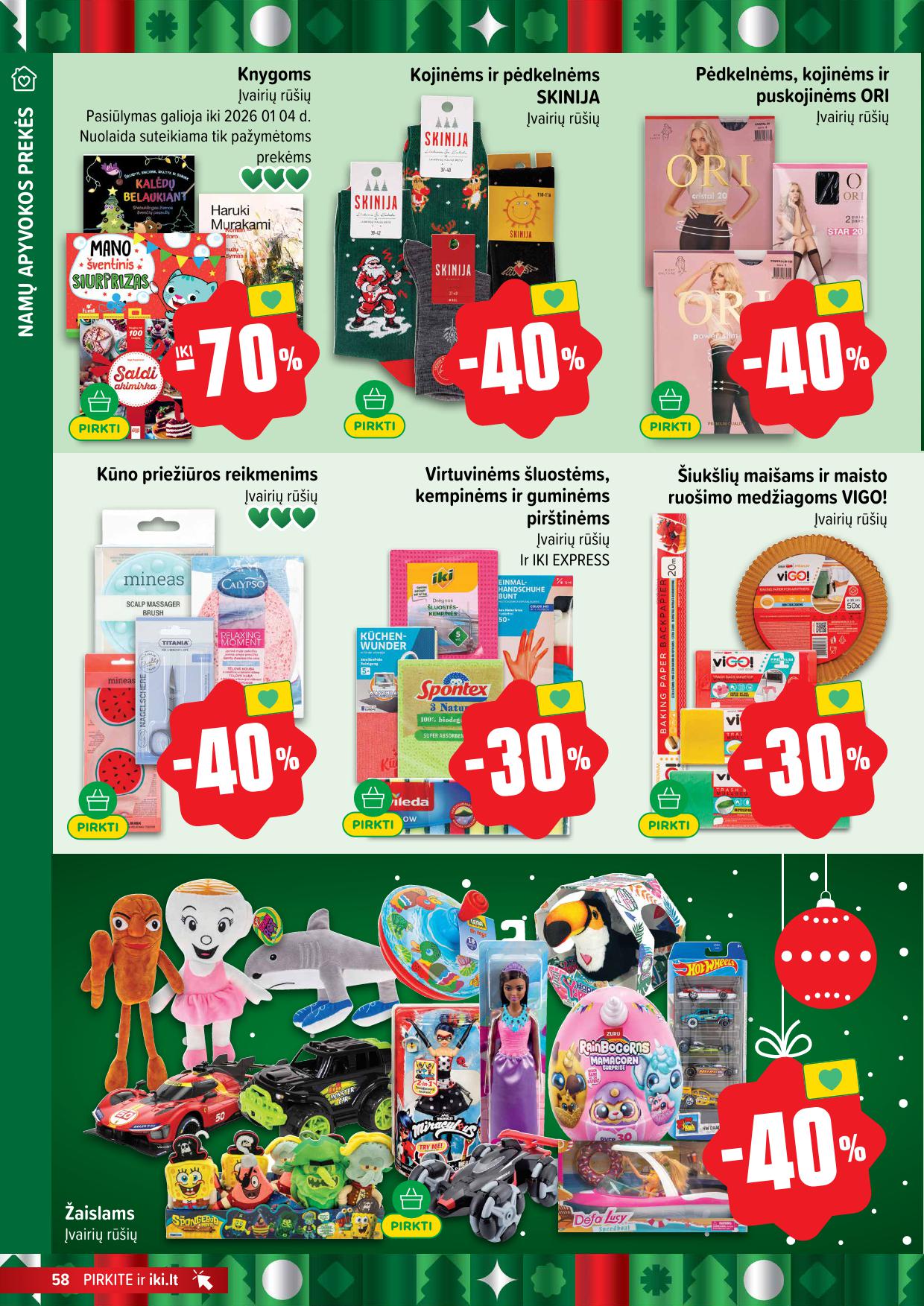 Naujausias IKI kaininis katalogas 2025.12.08 - 2025.12.14