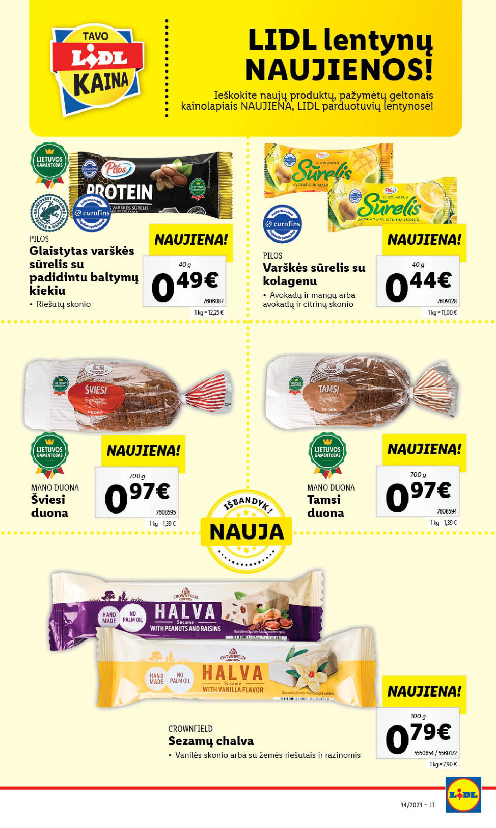 Naujausias LIDL kaininis katalogas 2023.08.21 - 2023.08.27