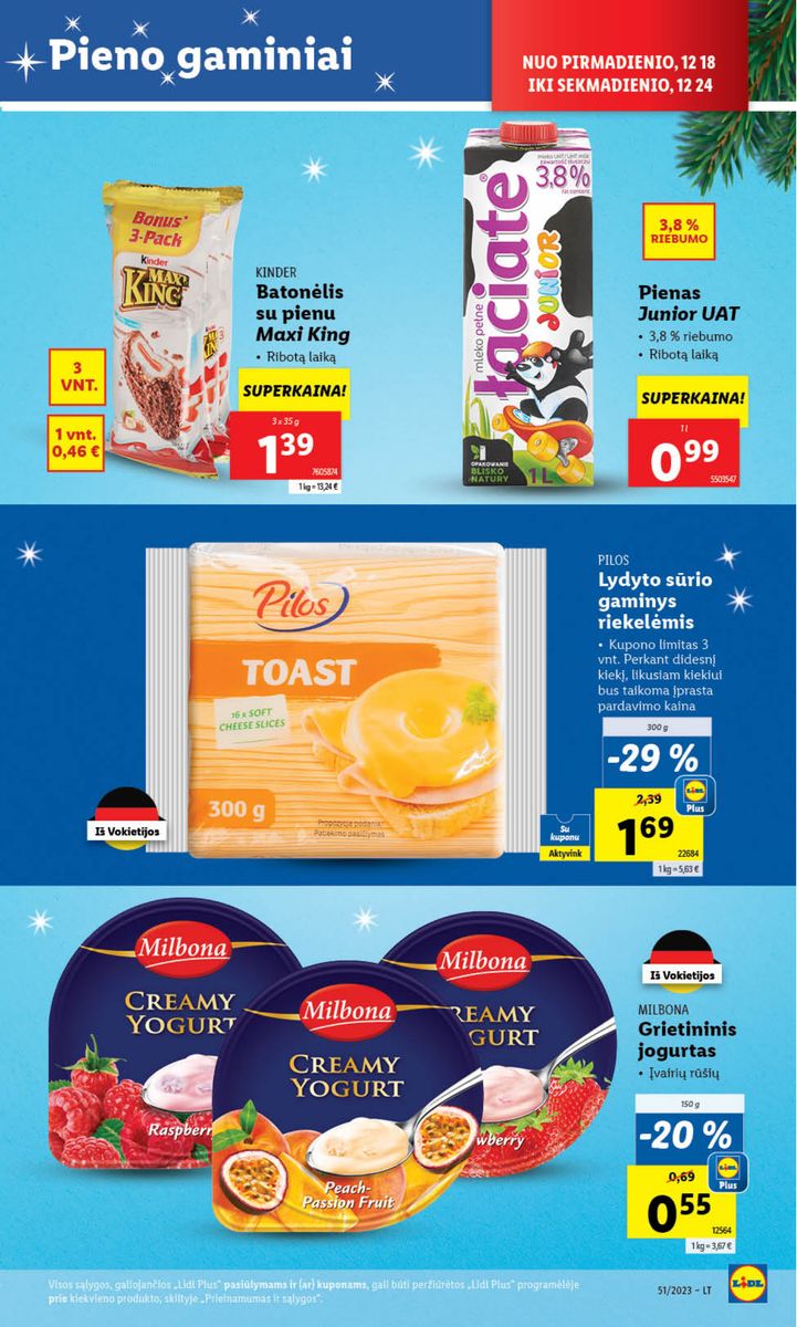 Naujausias LIDL kaininis katalogas 2023.12.18 - 2023.12.24