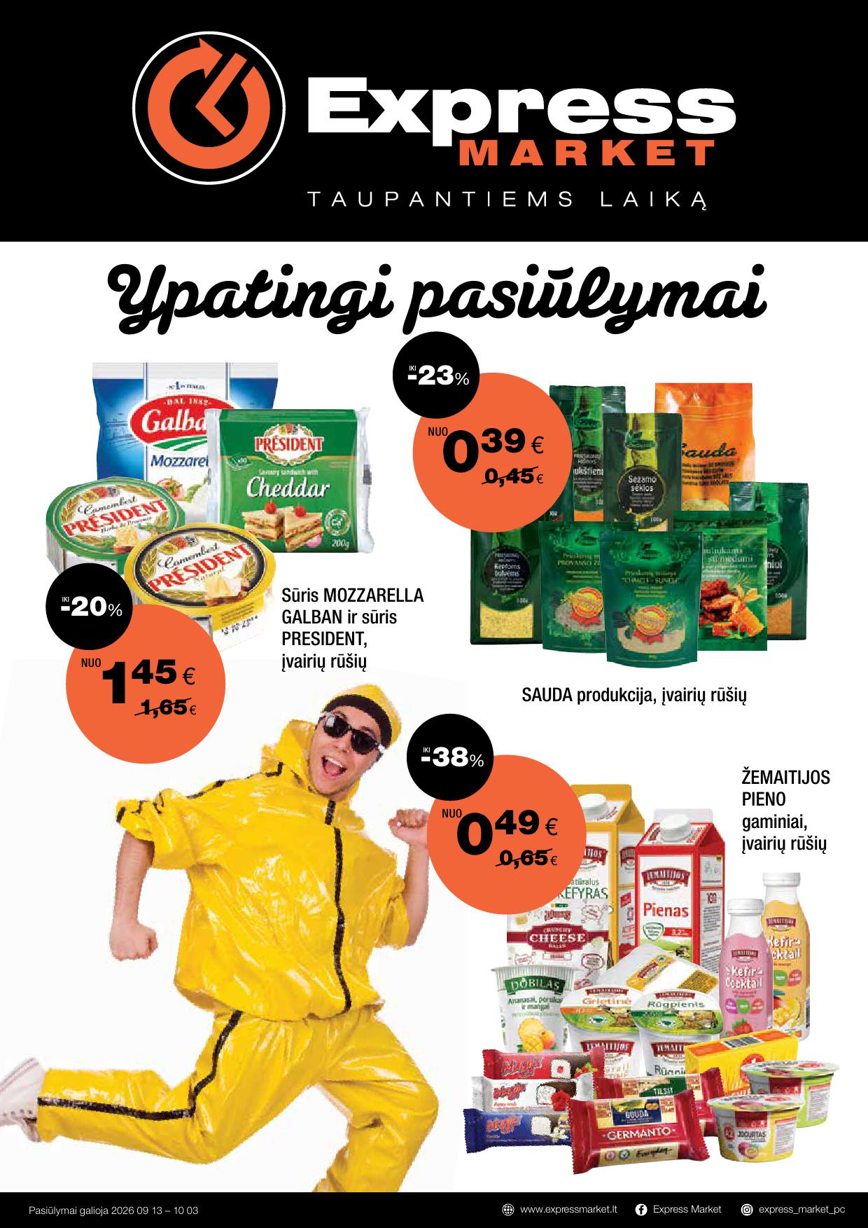 Naujas EXPRESS MARKET leidinys nuo 2026.09.13 iki 2026.10.03