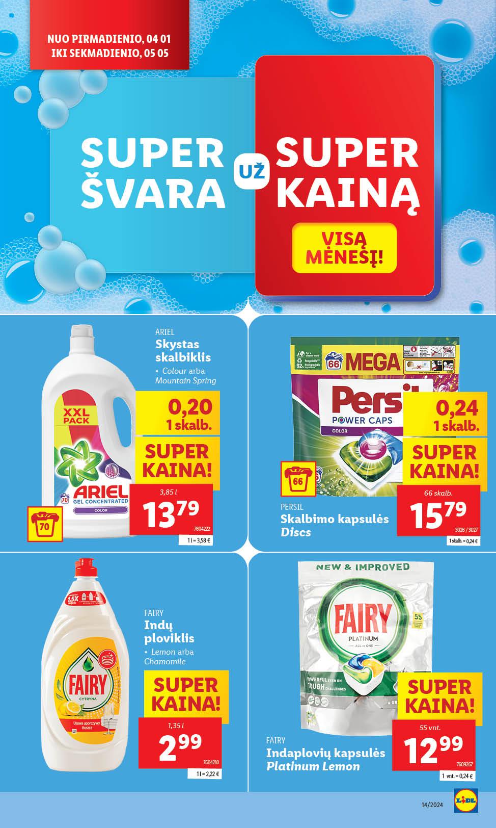 Naujausias LIDL kaininis katalogas 2024.04.01 - 2024.04.07