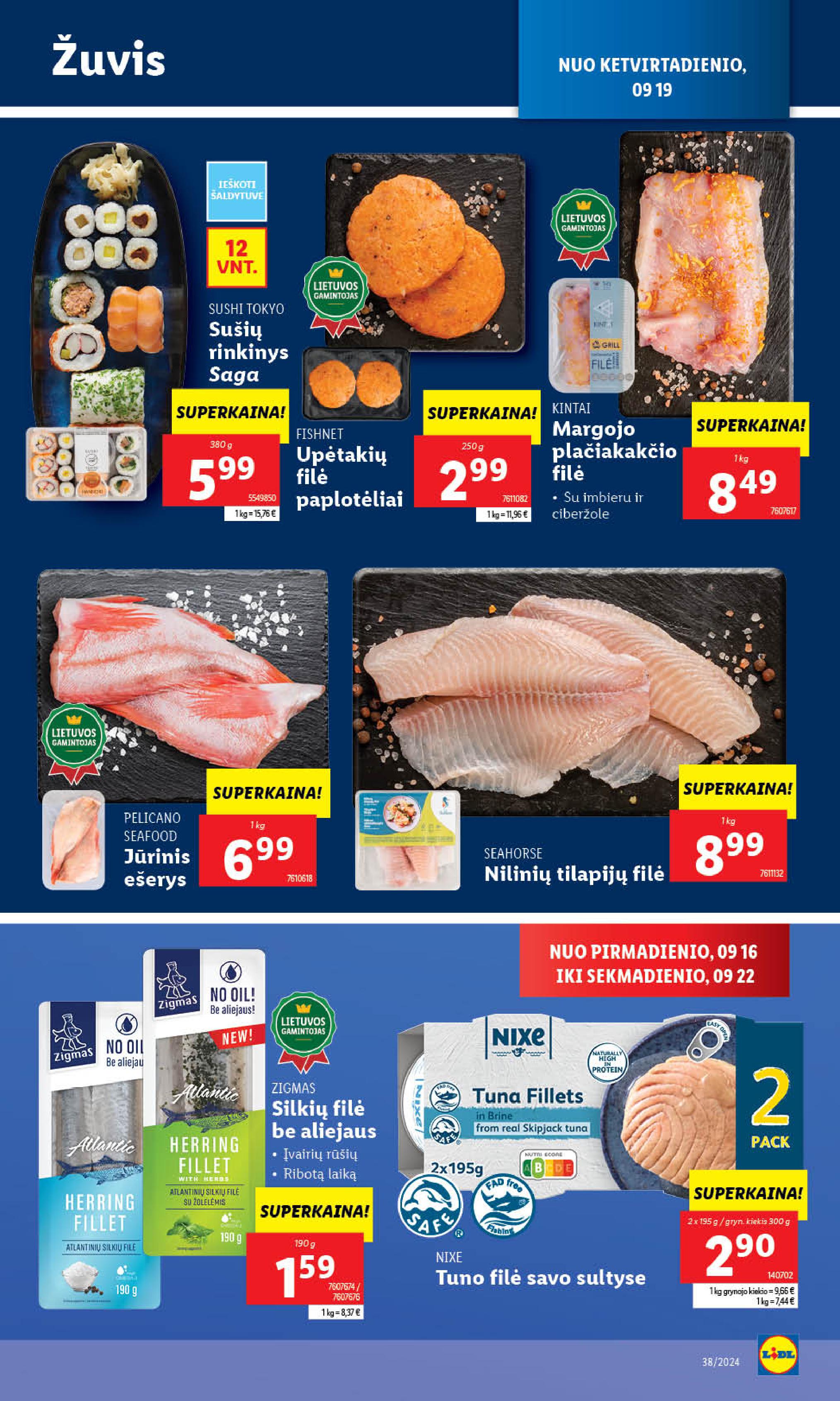Naujausias LIDL kaininis katalogas 2024.09.16 - 2024.09.22