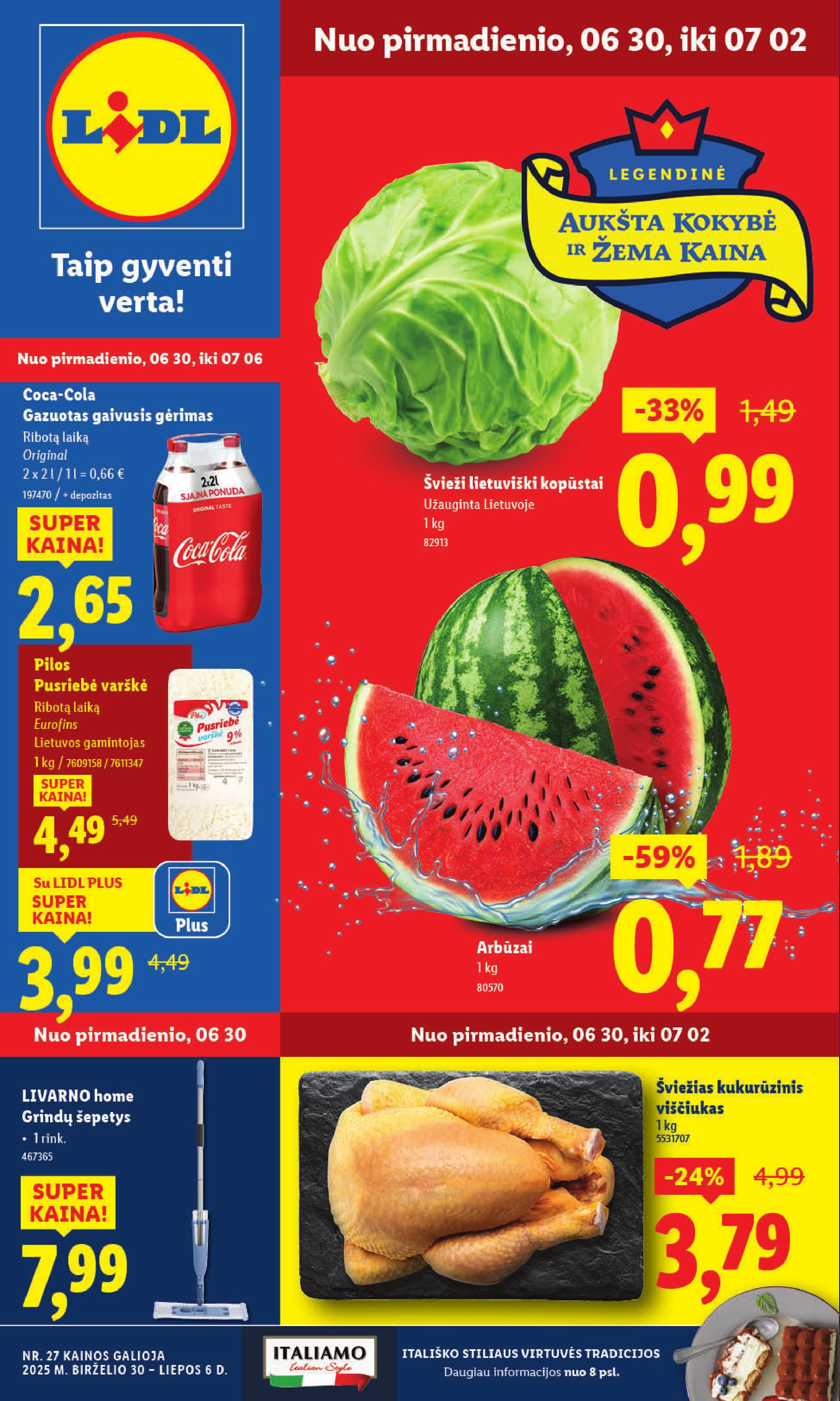 Naujausias LIDL kaininis katalogas 2025.06.30 - 2025.07.06