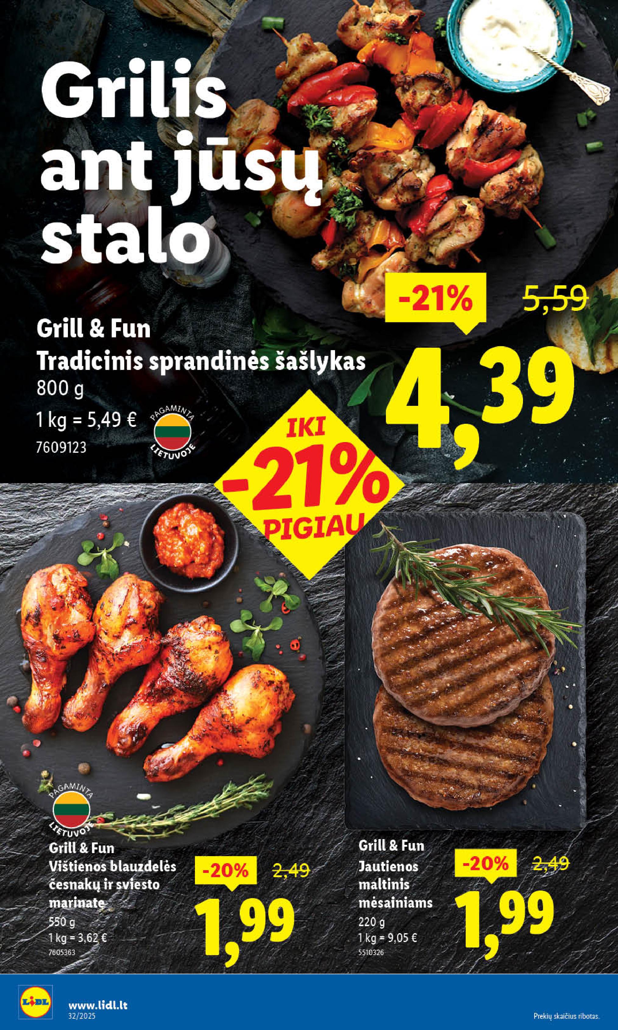 Naujausias LIDL kaininis katalogas 2025.08.04 - 2025.08.10