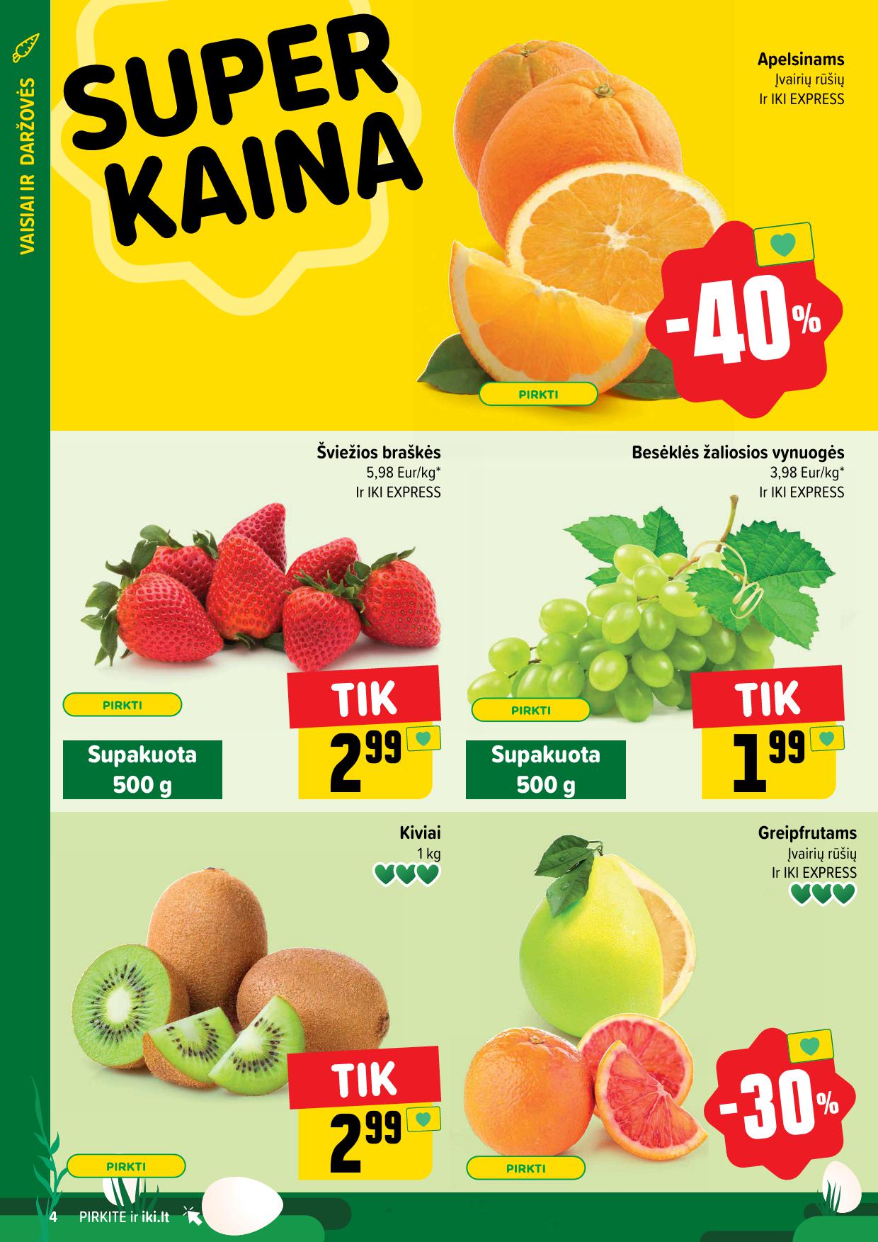 Naujausias IKI kaininis katalogas 2025.03.31 - 2025.04.06
