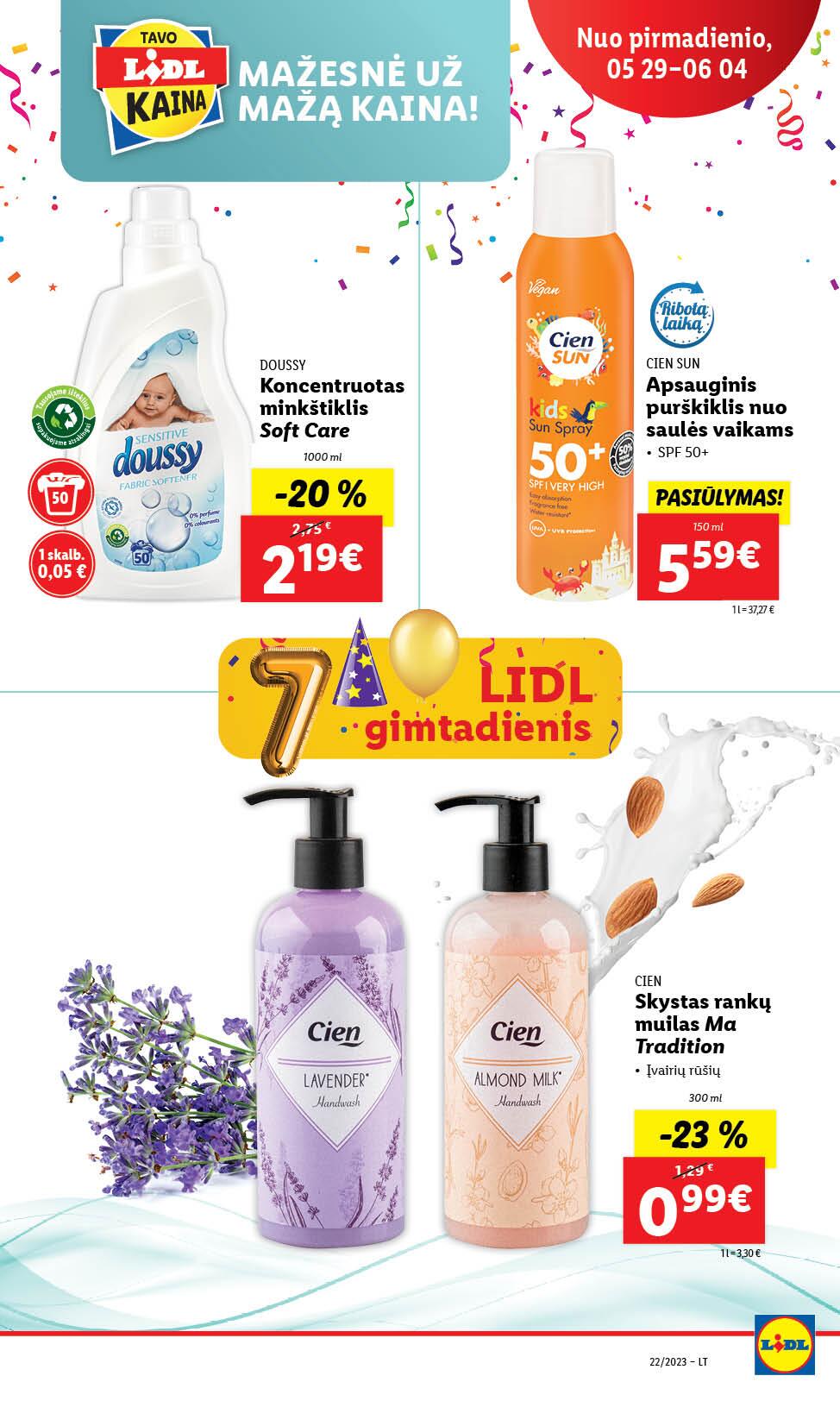 Naujausias LIDL kaininis katalogas 2023.05.29 - 2023.06.04