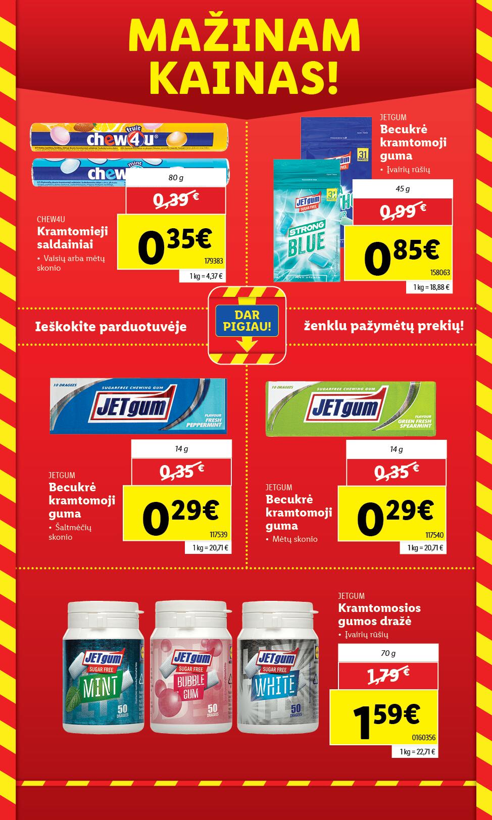 LIDL katalogas "MAŽINAM KAINAS!"