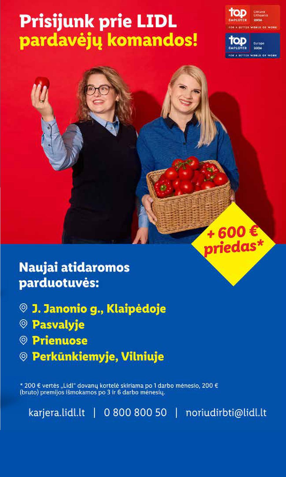 LIDL akcijų ir nuolaidų leidinys 2026.08.31 - 2026.09.06
