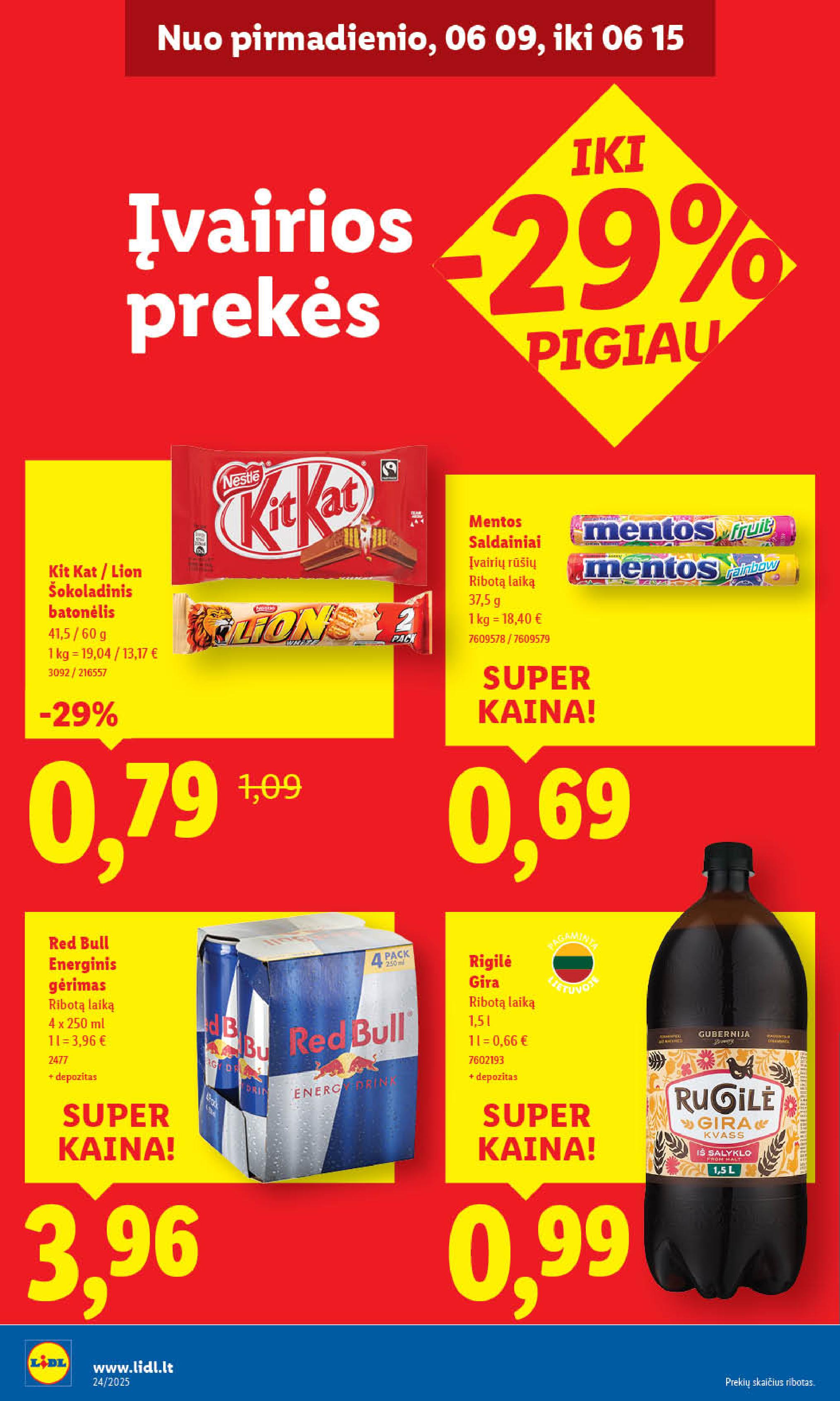 Naujausias LIDL kaininis katalogas 2025.06.09 - 2025.06.15