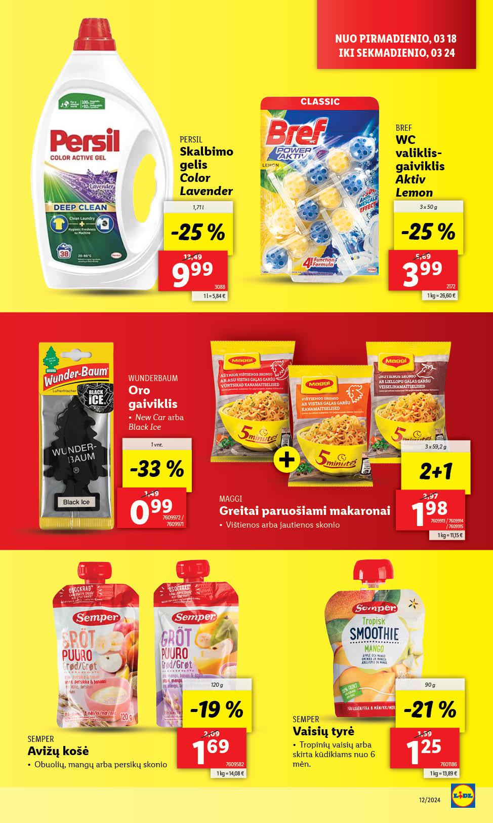 Naujausias LIDL kaininis katalogas 2024.03.18 - 2024.03.24