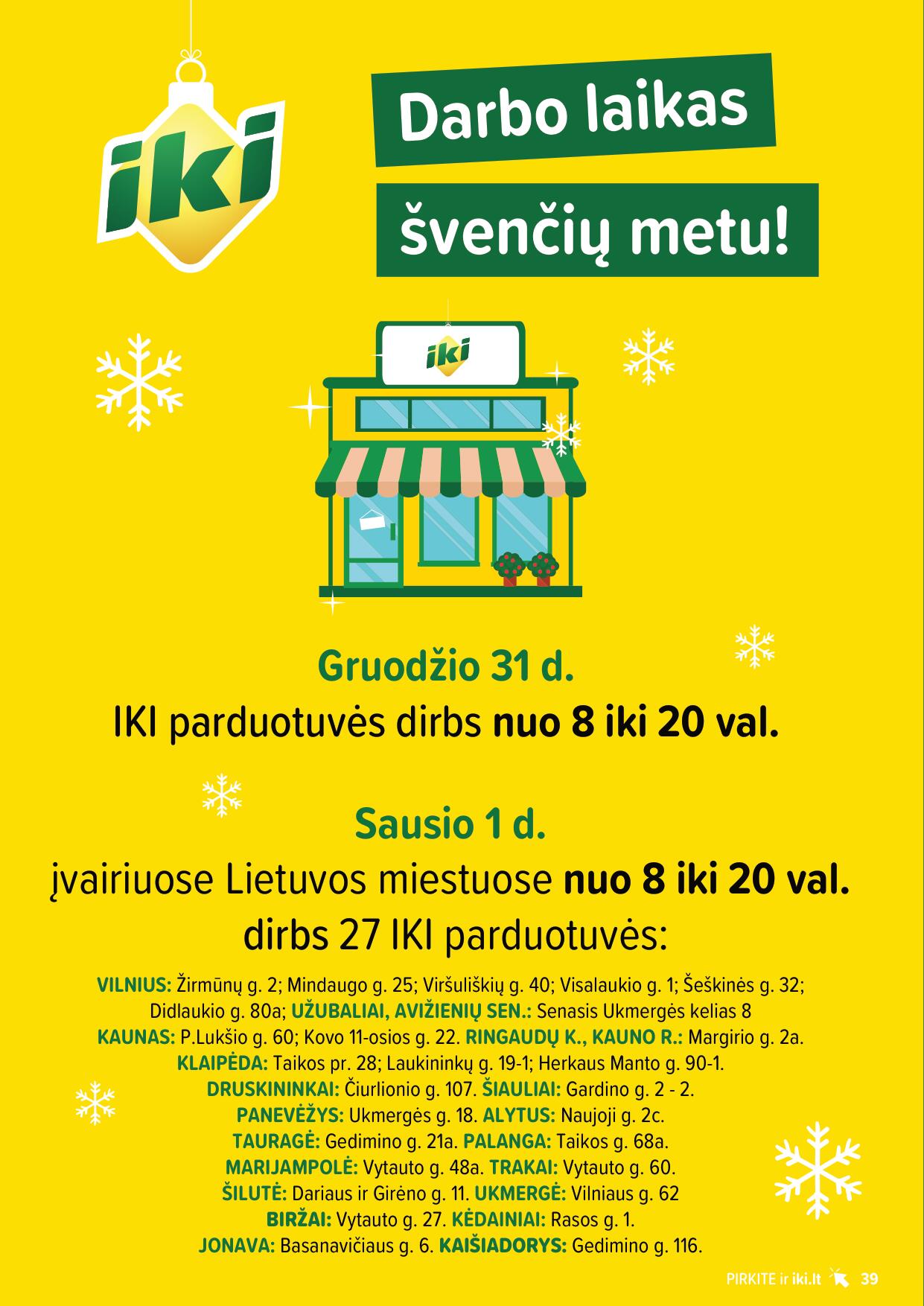 Naujausias IKI kaininis katalogas 2023.12.27 - 2024.01.01