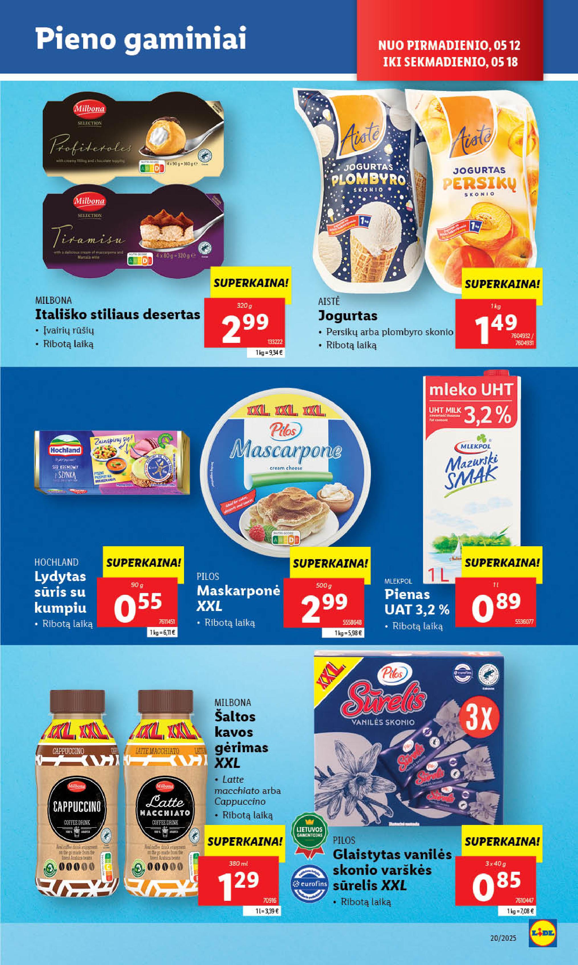 Naujausias LIDL kaininis katalogas 2025.05.12 - 2025.05.18