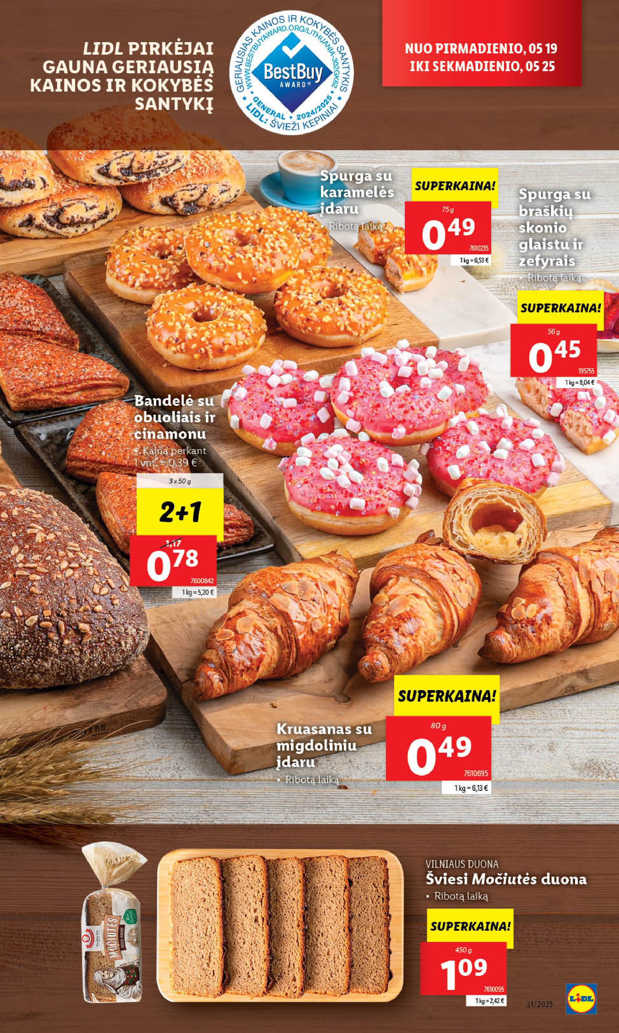 Naujausias LIDL kaininis katalogas 2025.05.19 - 2025.05.25