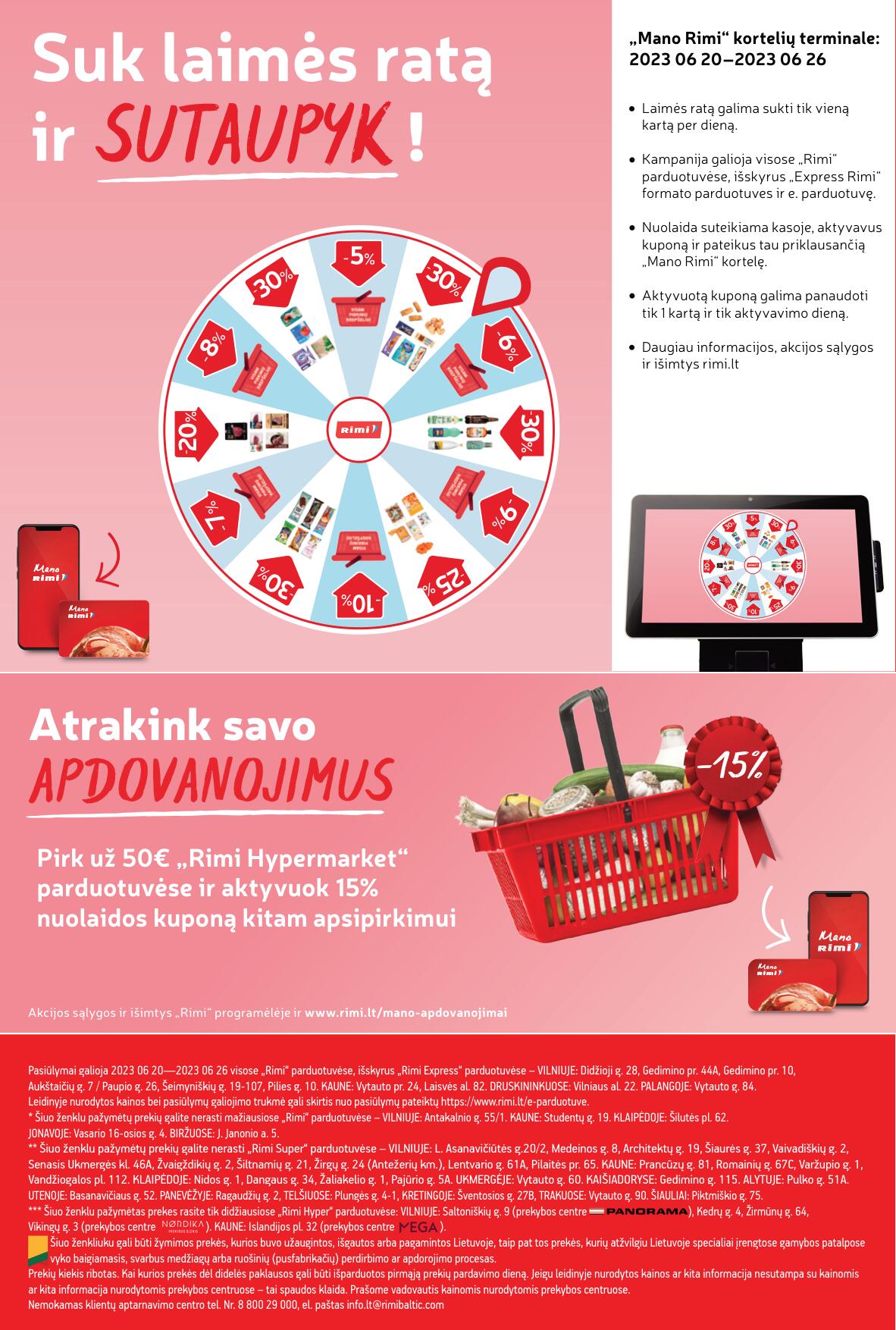 Naujausias RIMI kaininis katalogas 2023.06.20 - 2023.06.26