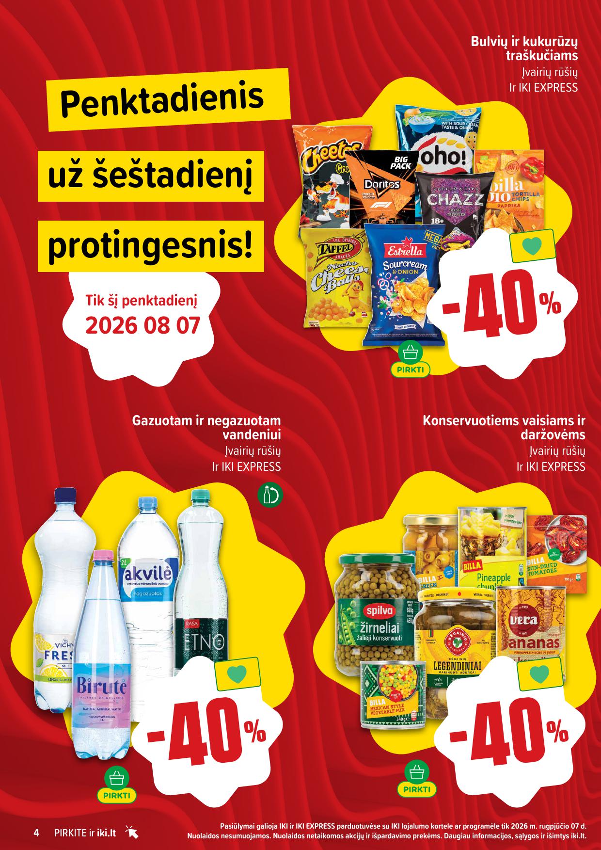 Naujausias IKI kaininis katalogas 2026.08.03 - 2026.08.09
