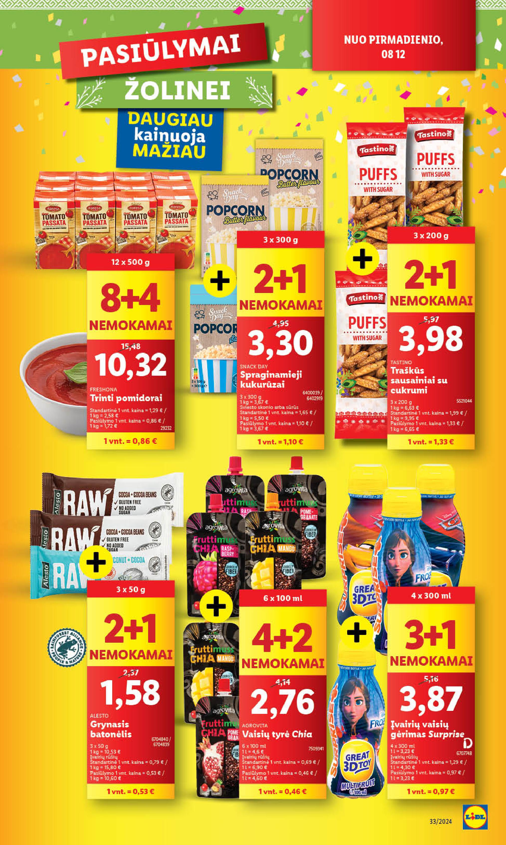 Naujausias LIDL kaininis katalogas 2024.08.12 - 2024.08.18