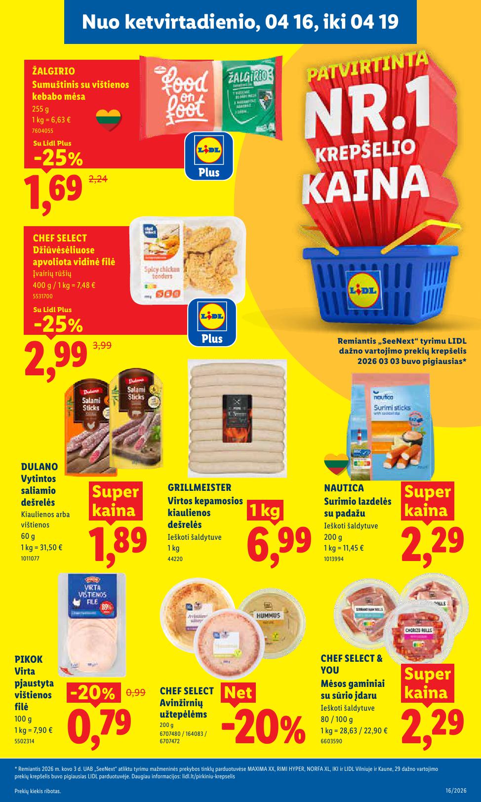 Naujausias LIDL kaininis katalogas 2026.04.13 - 2026.04.19
