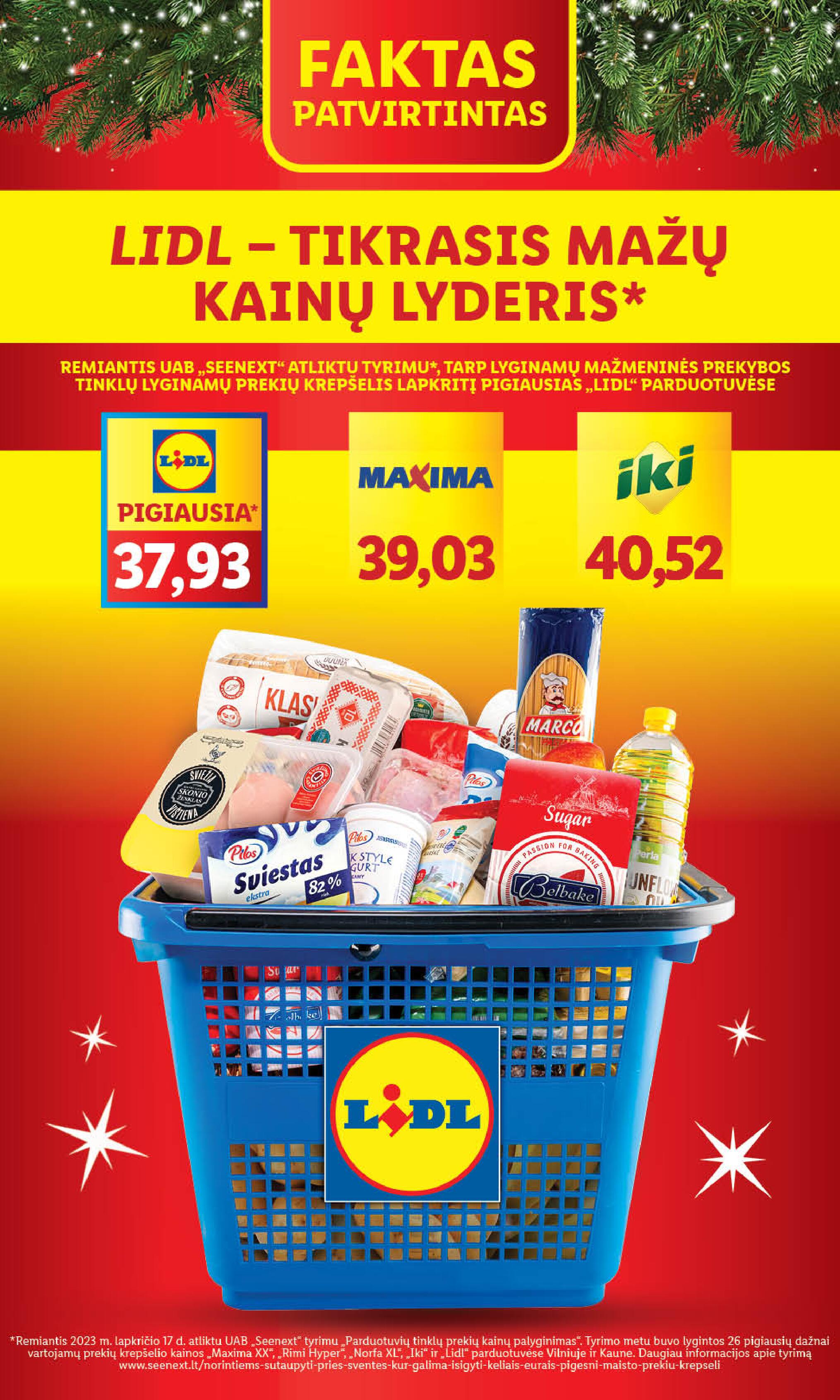 Naujausias LIDL kaininis katalogas 2023.12.11 - 2023.12.17