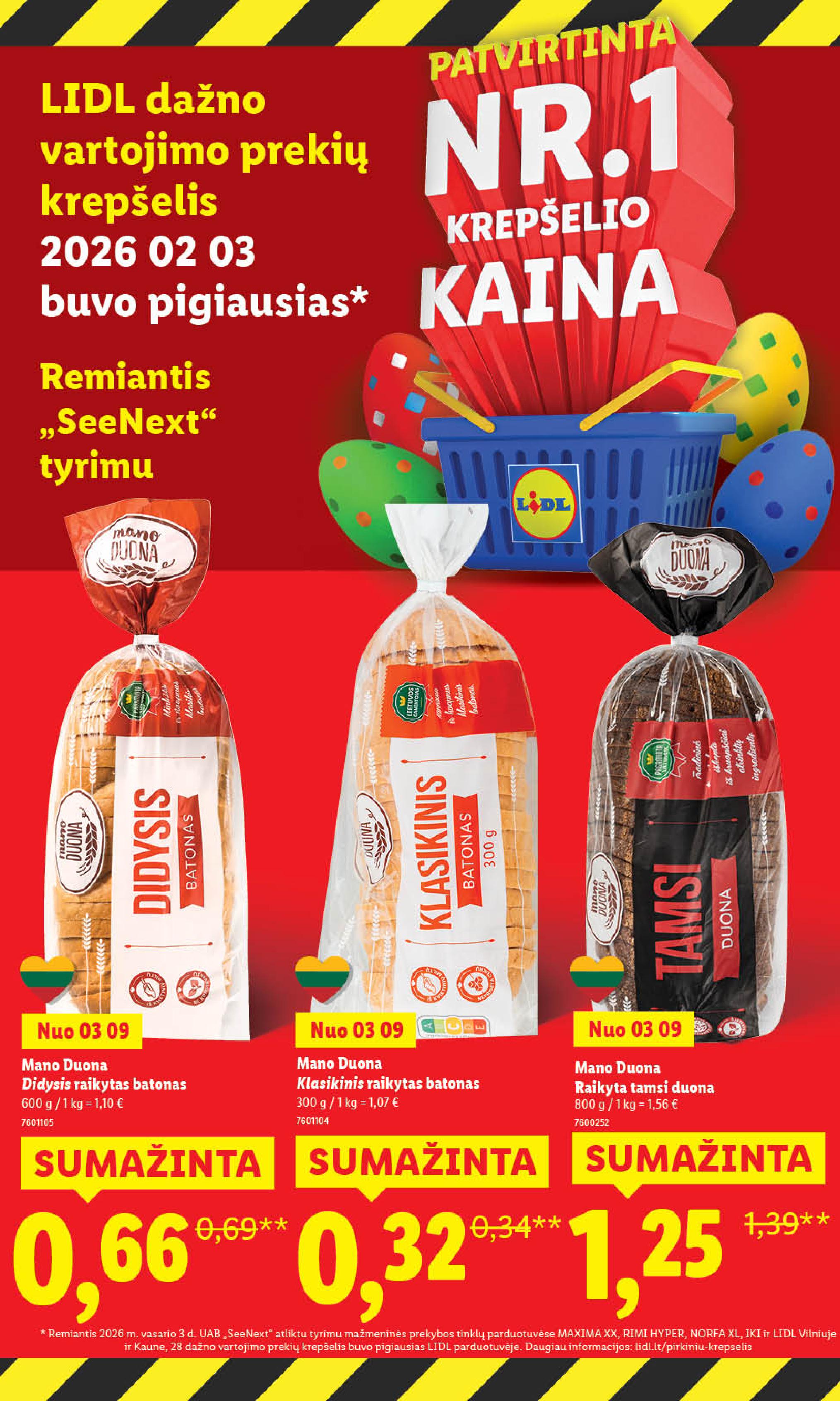 Naujausias LIDL kaininis katalogas 2026.03.09 - 2026.03.15