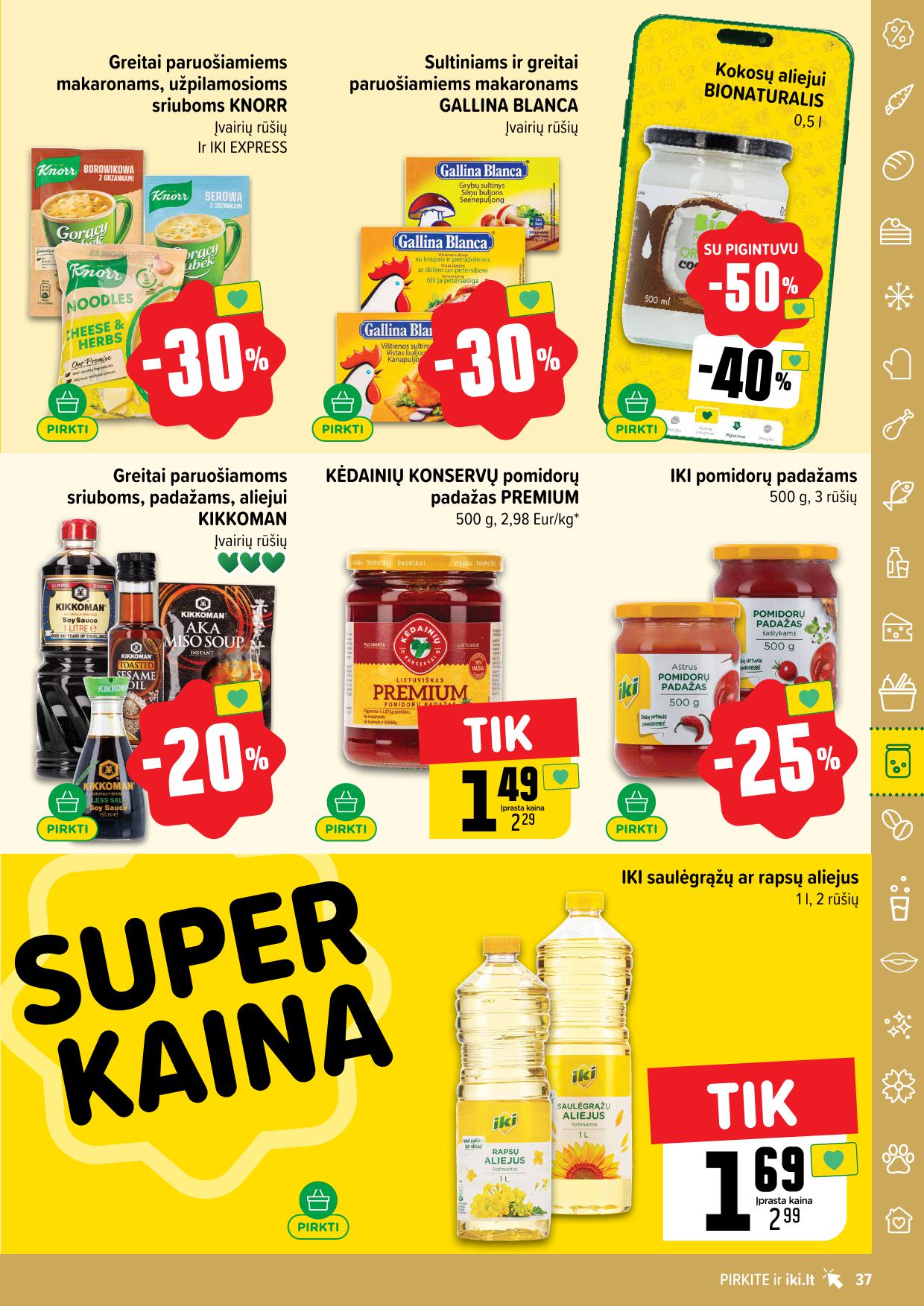 Naujausias IKI kaininis katalogas 2025.07.21 - 2025.07.27