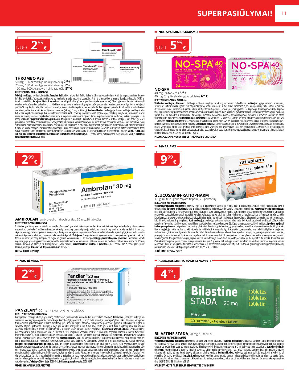 NORFOS vaistinės akcijų ir nuolaidų leidinys 2026.03.01 - 2026.03.31