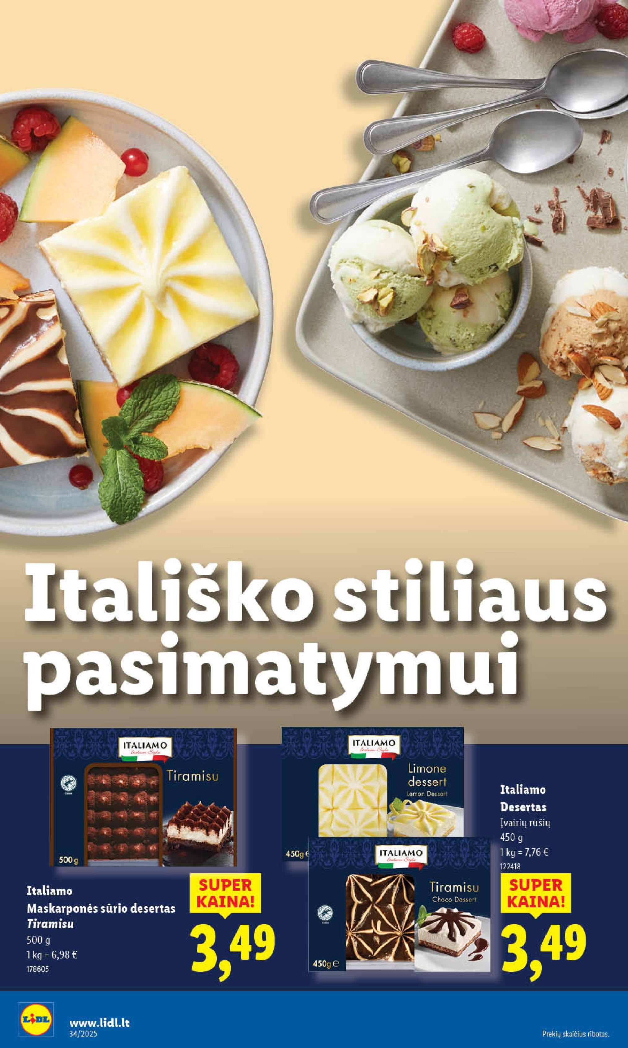 Naujausias LIDL kaininis katalogas 2025.08.18 - 2025.08.24