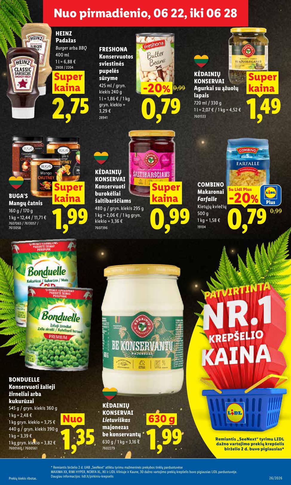 Naujausias LIDL kaininis katalogas 2026.06.22 - 2026.06.28