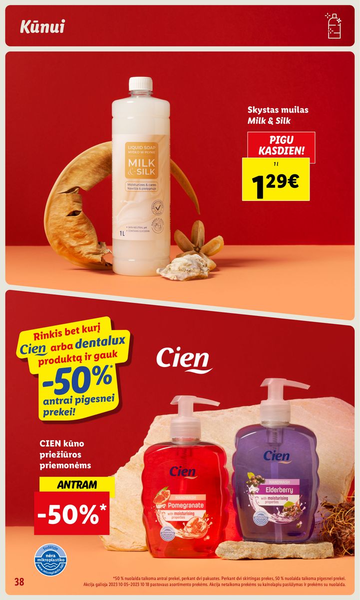 LIDL prekių katalogas "Grožio festivalis" galioja nuo 2023.10.05