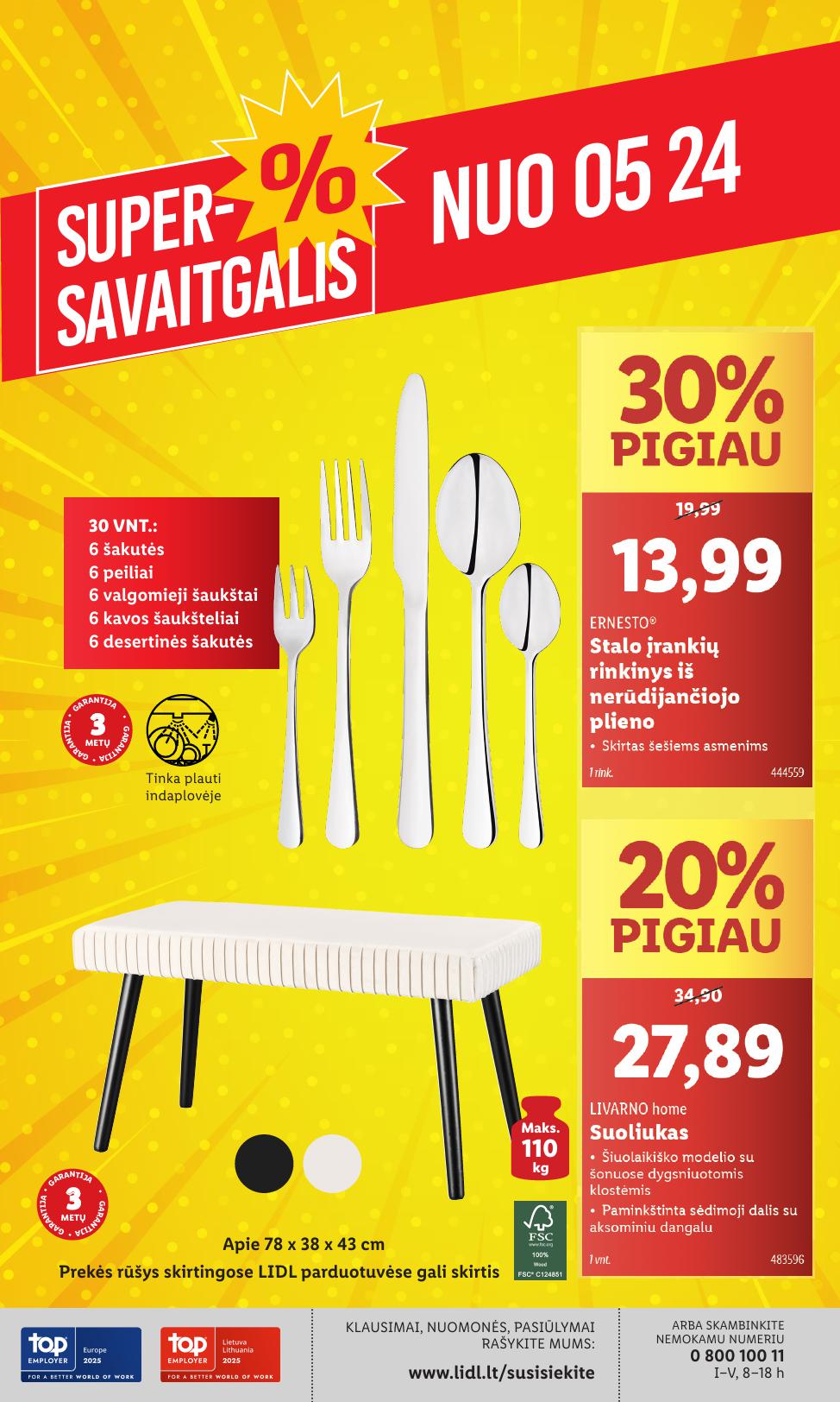 LIDL ne maisto prekių leidinys 2025.05.19 - 2025.05.25