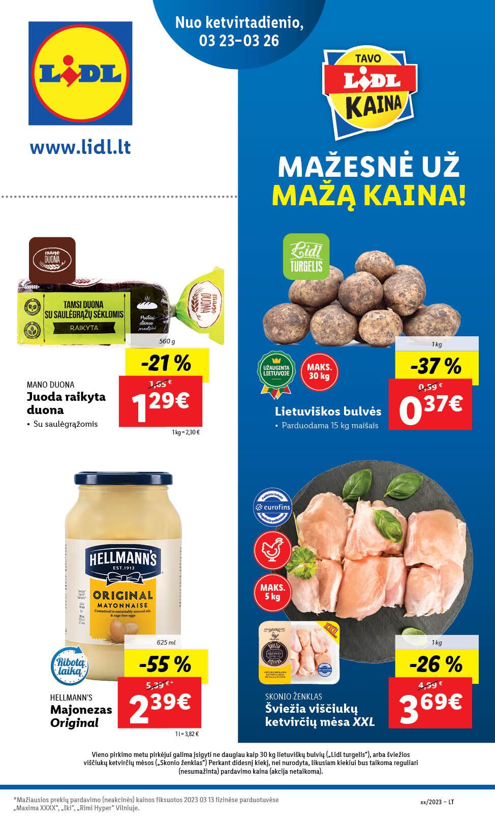 Naujausias LIDL kaininis katalogas 2023.03.20 - 2023.03.26
