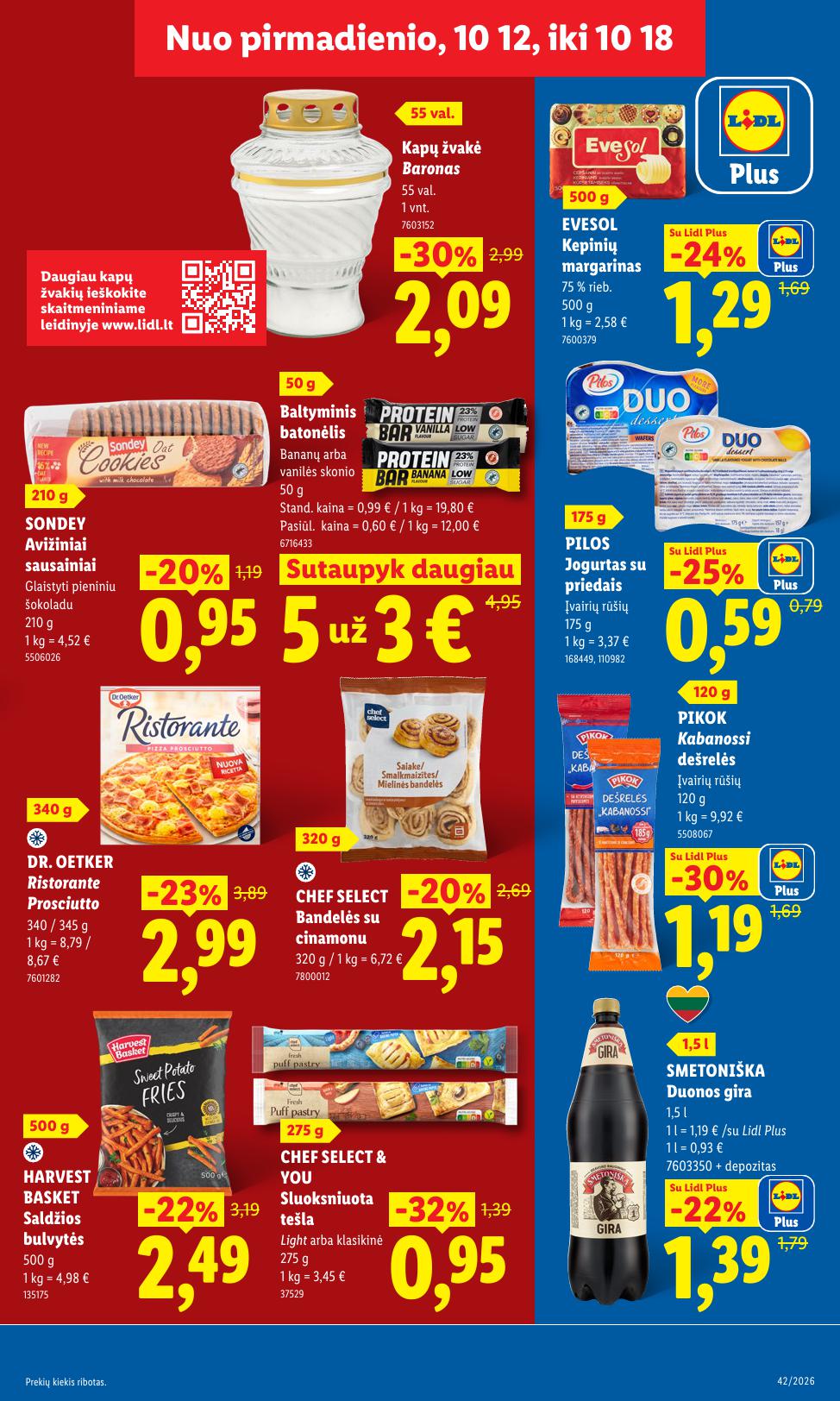 Naujausias LIDL kaininis katalogas 2026.10.12 - 2026.10.18