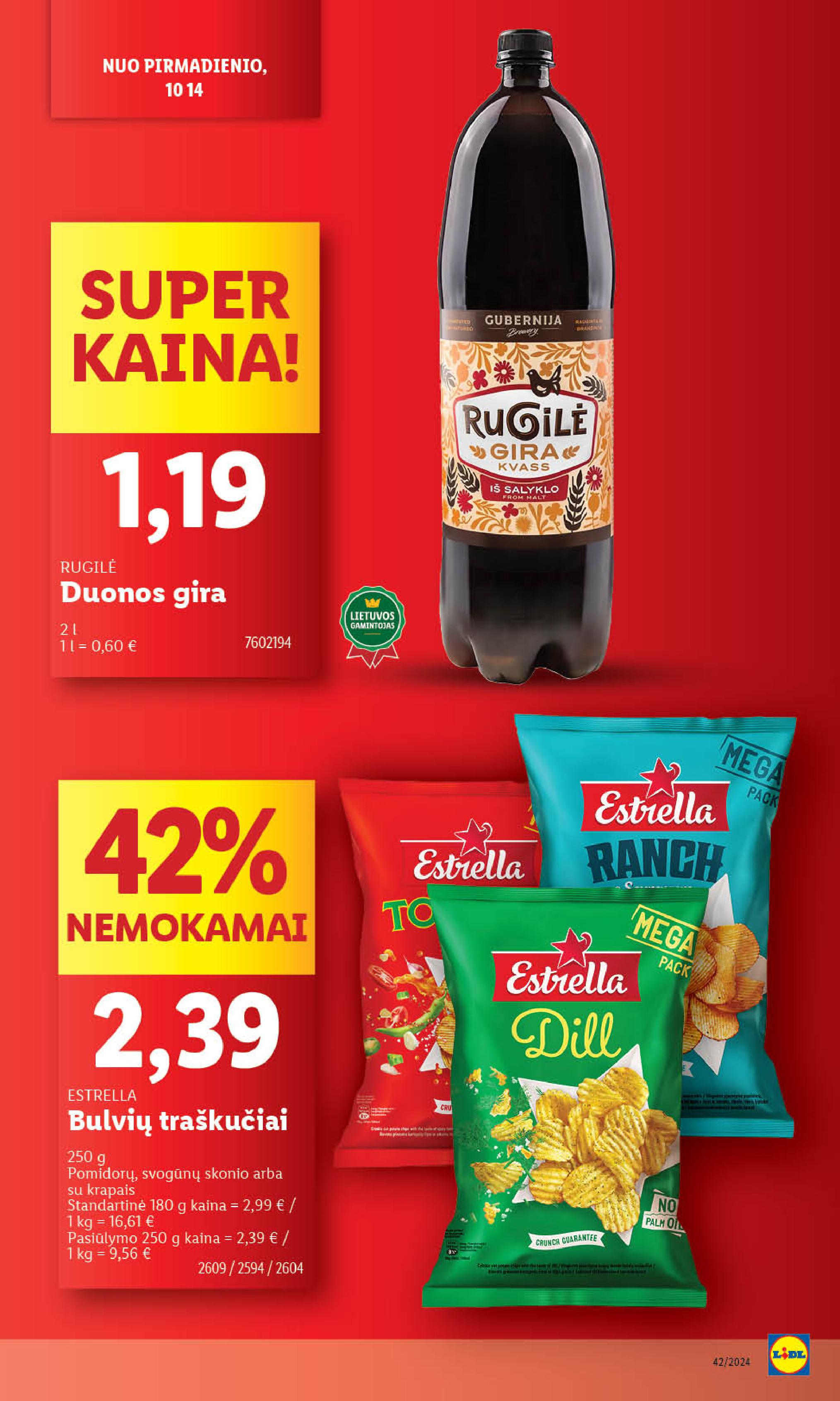 Naujausias LIDL kaininis katalogas 2024.10.14 - 2024.10.20