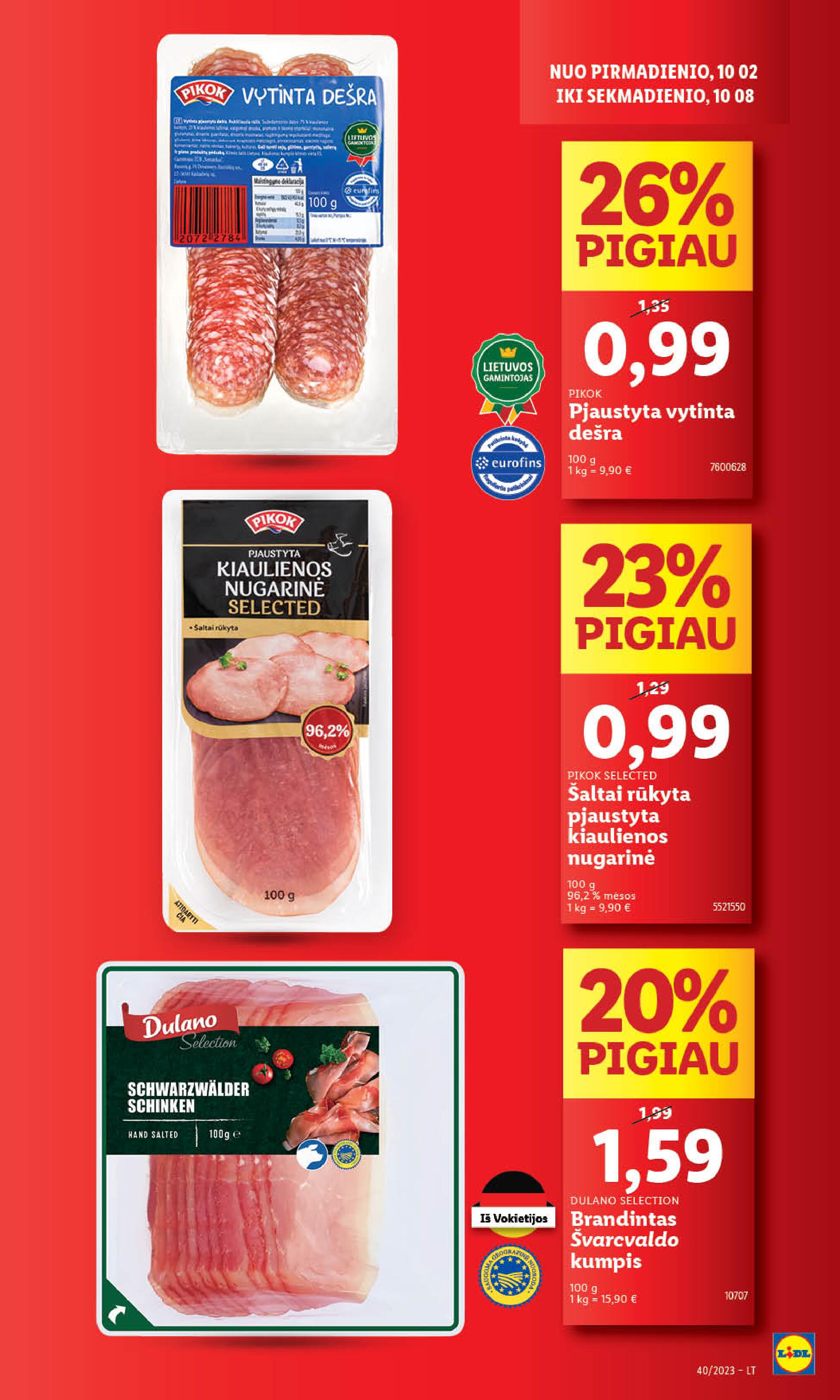 Naujausias LIDL kaininis katalogas 2023.10.02 - 2023.10.08