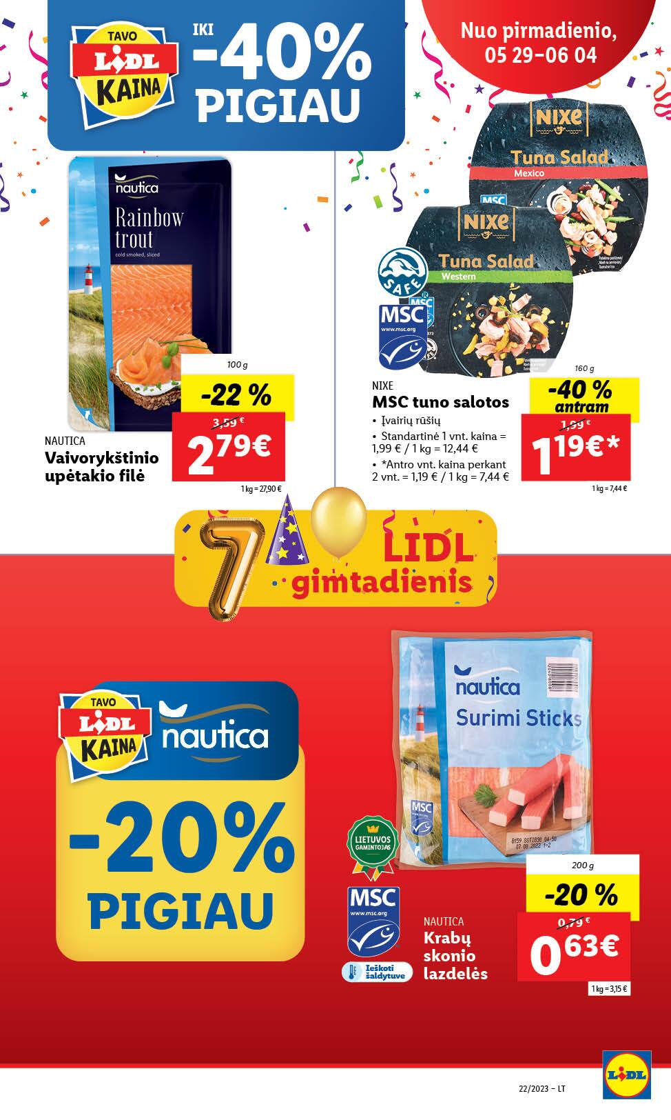Naujausias LIDL kaininis katalogas 2023.05.29 - 2023.06.04
