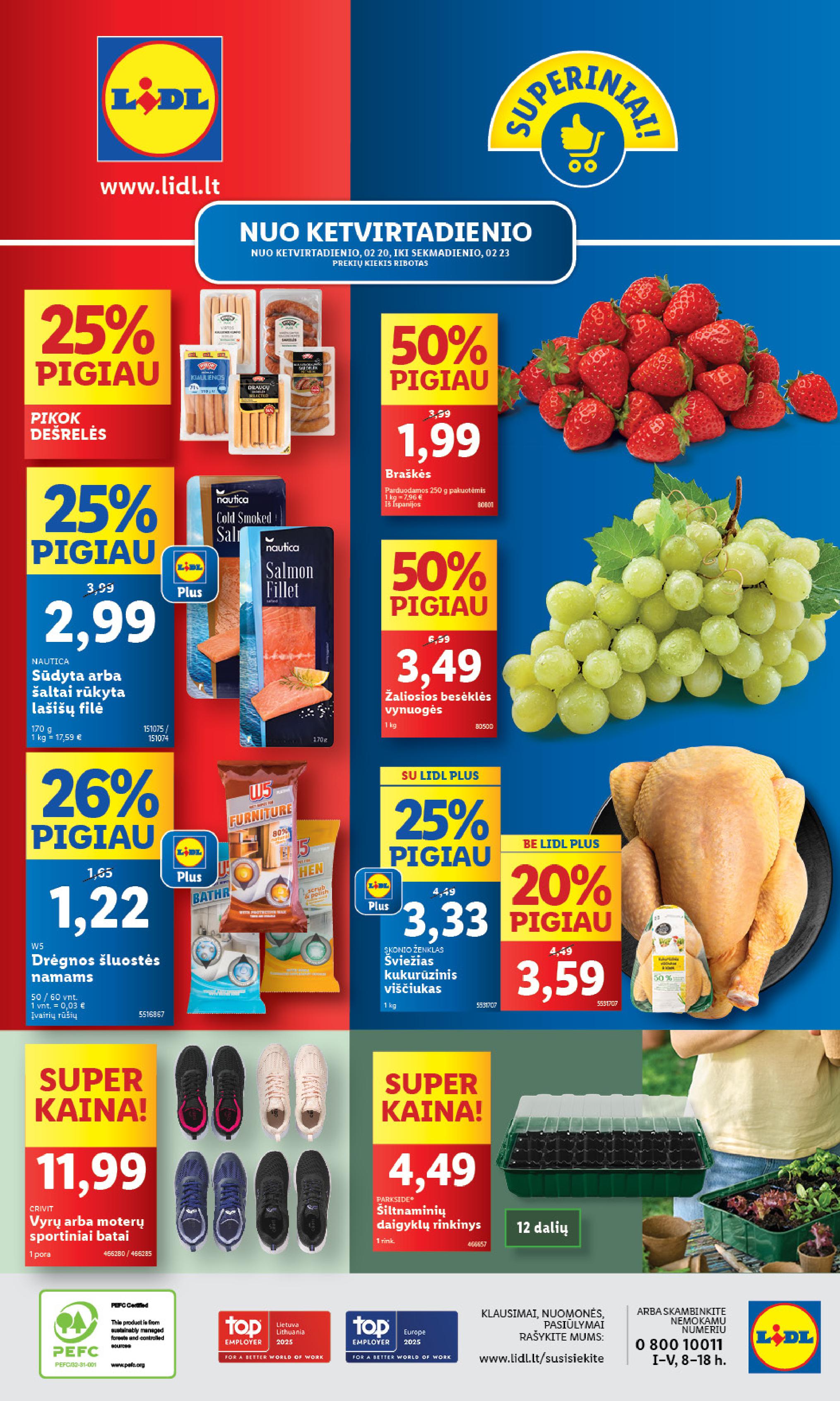 Naujausias LIDL kaininis katalogas 2025.02.17 - 2025.02.23