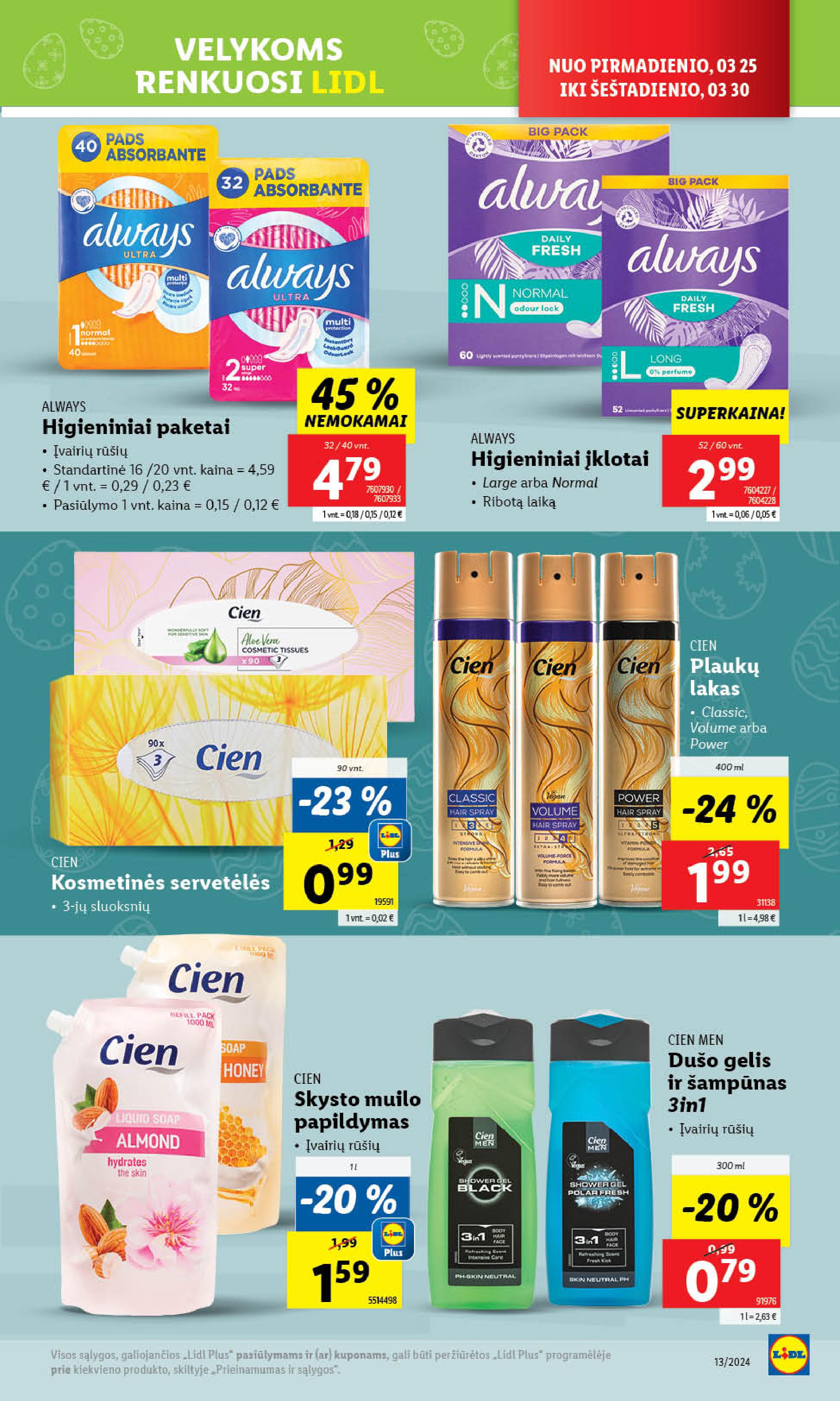 Naujausias LIDL kaininis katalogas 2024.03.25 - 2024.03.30