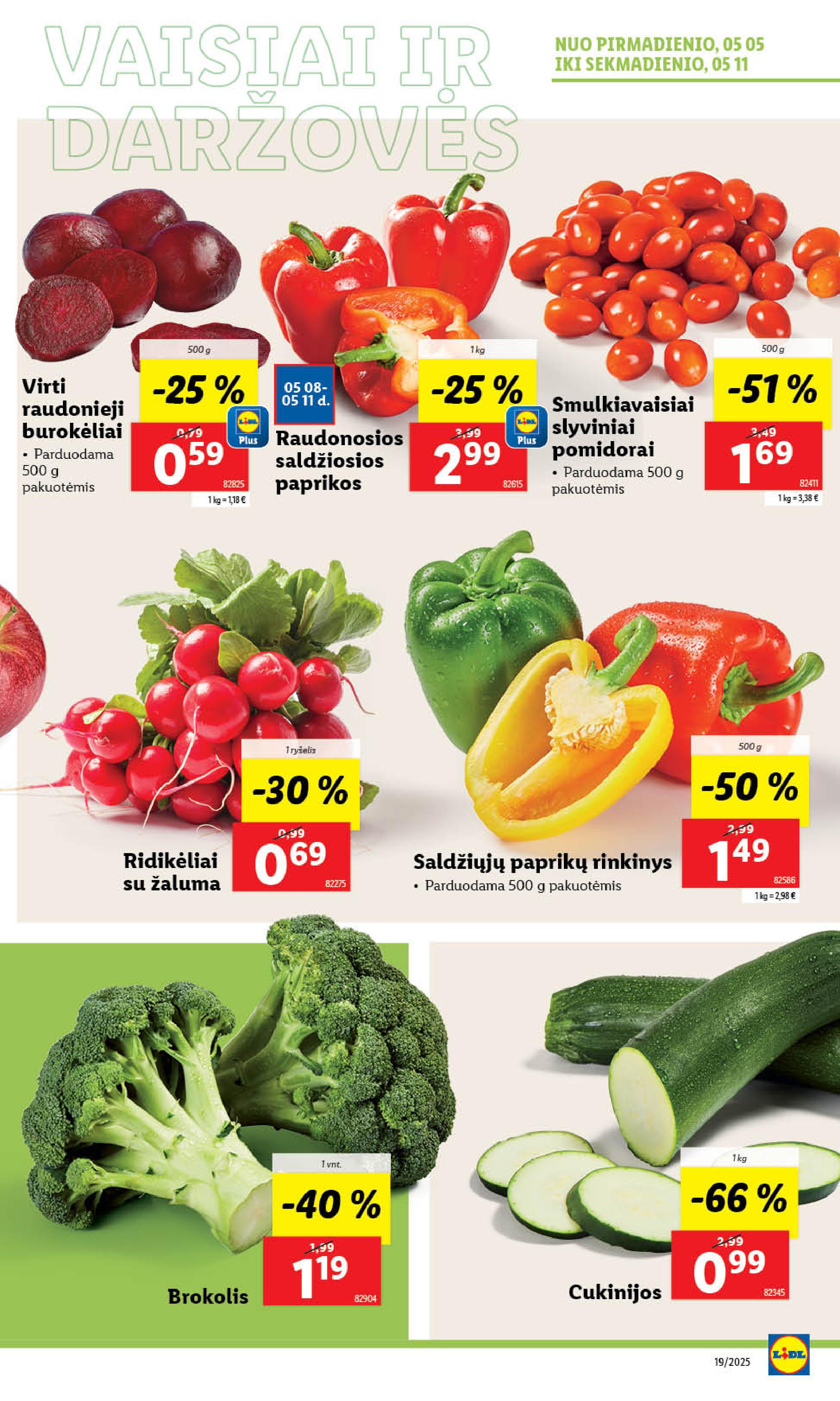 Naujausias LIDL kaininis katalogas 2025.05.05 - 2025.05.11