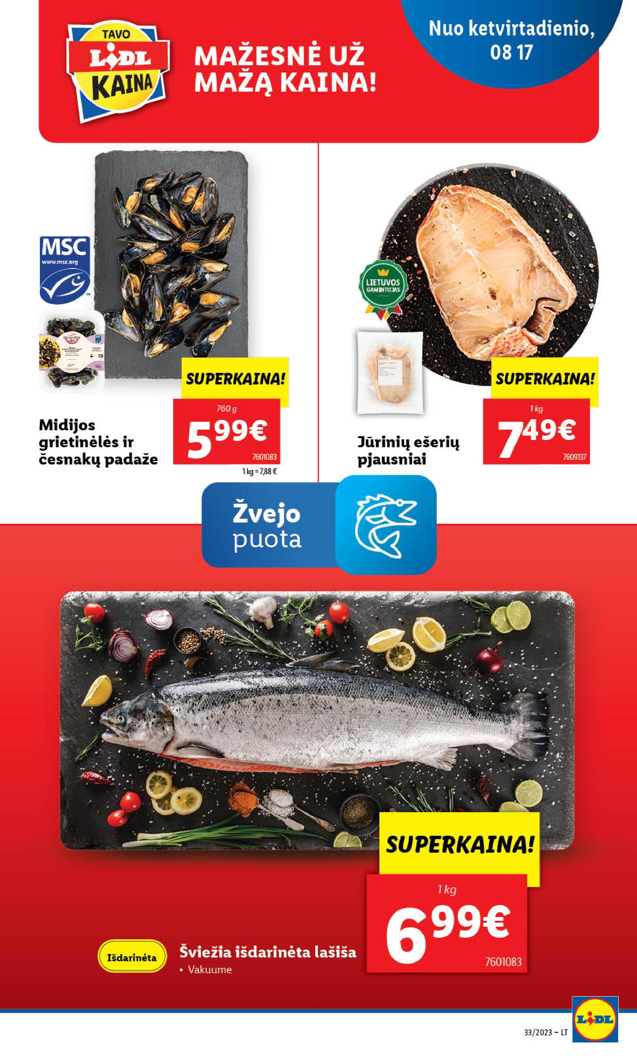 Naujausias LIDL kaininis katalogas 2023.08.14 - 2023.08.20